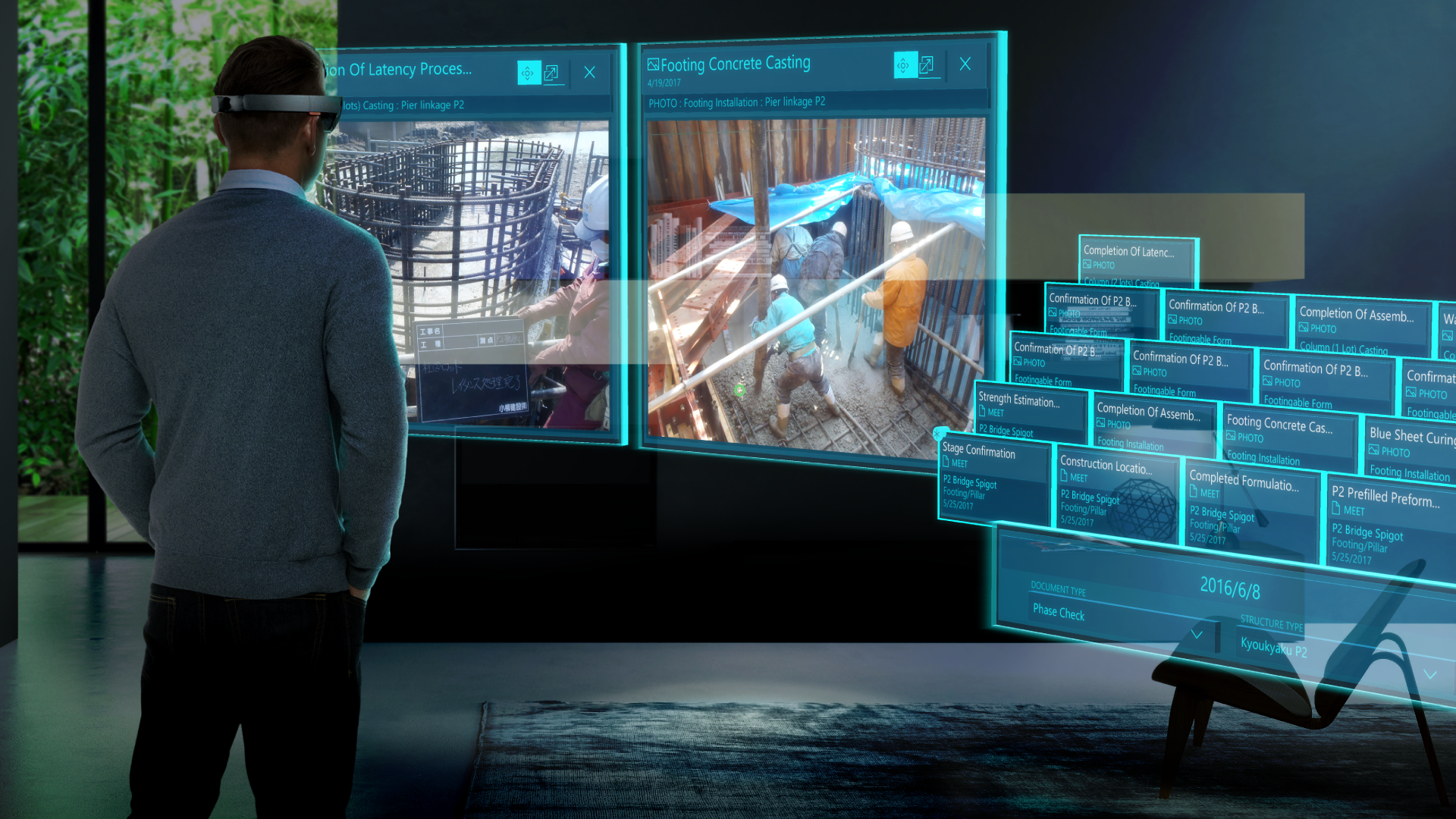 Interact with data & documents in 3D space
