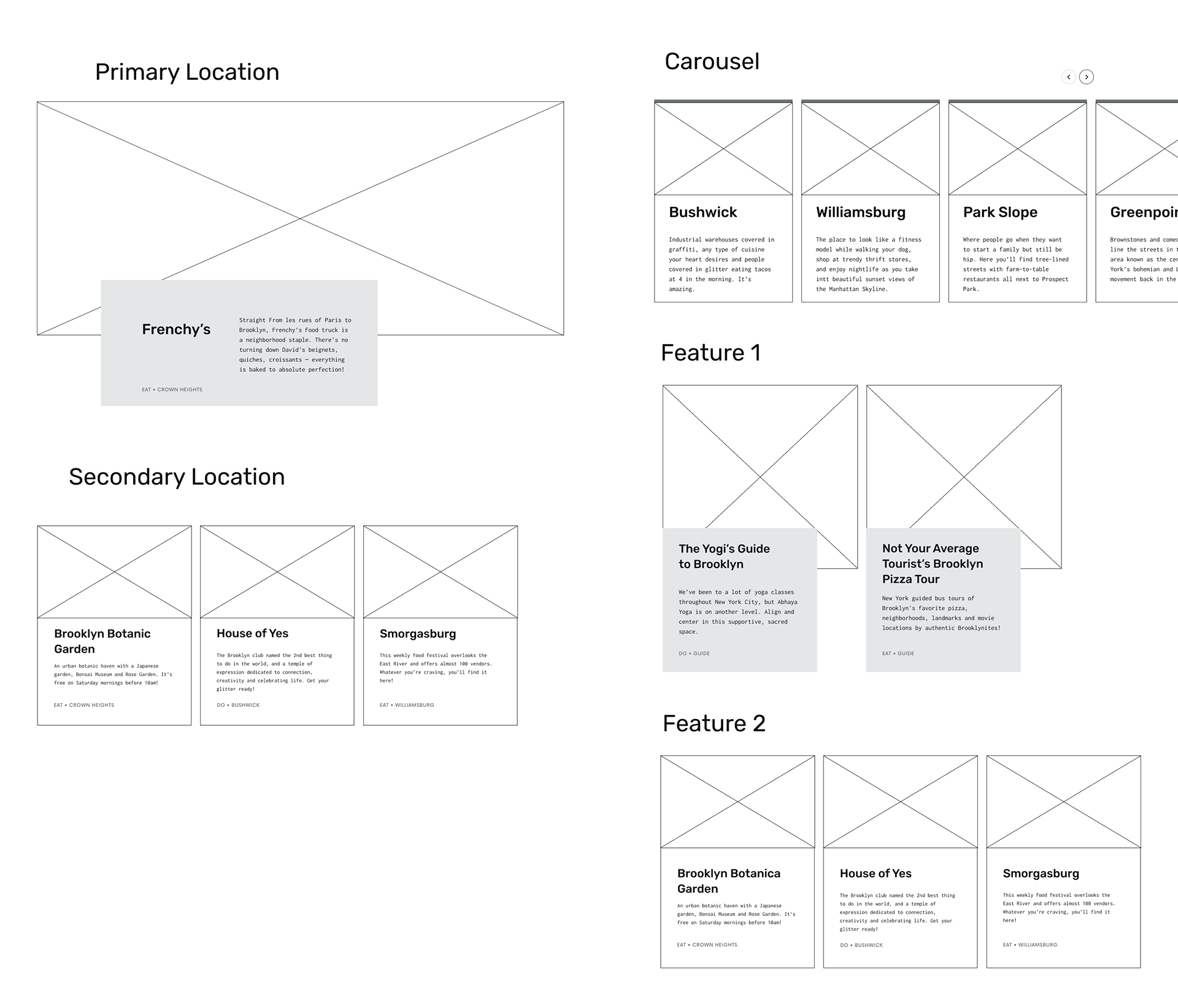 Card & Carousel design
