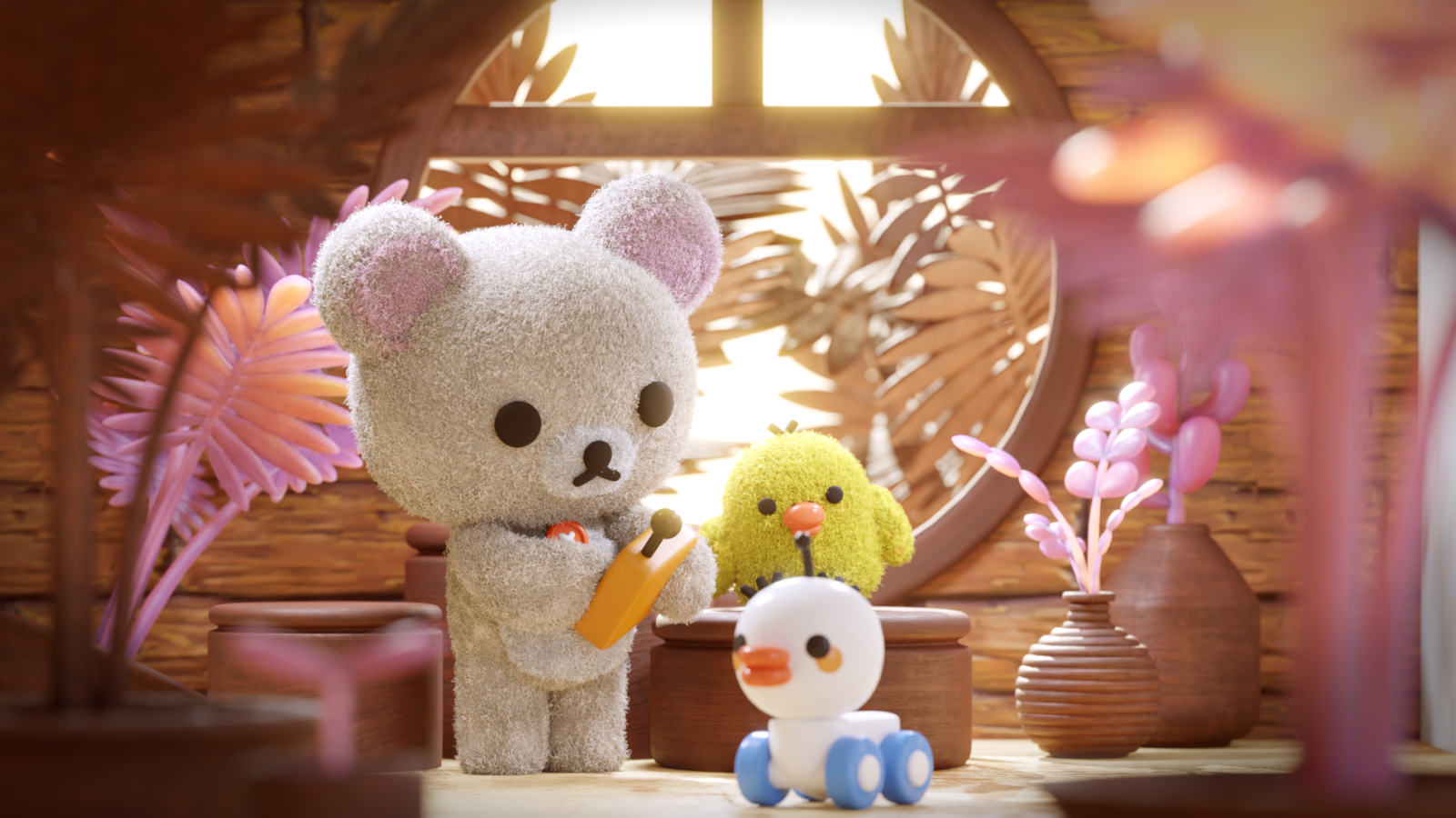 Korilakkuma and Kiiroitori Fan art