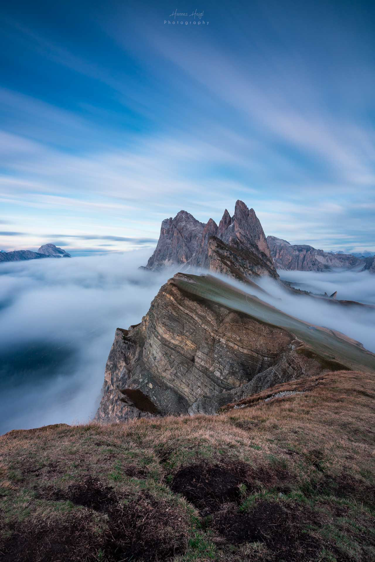 Geislerspitzen im Nebel