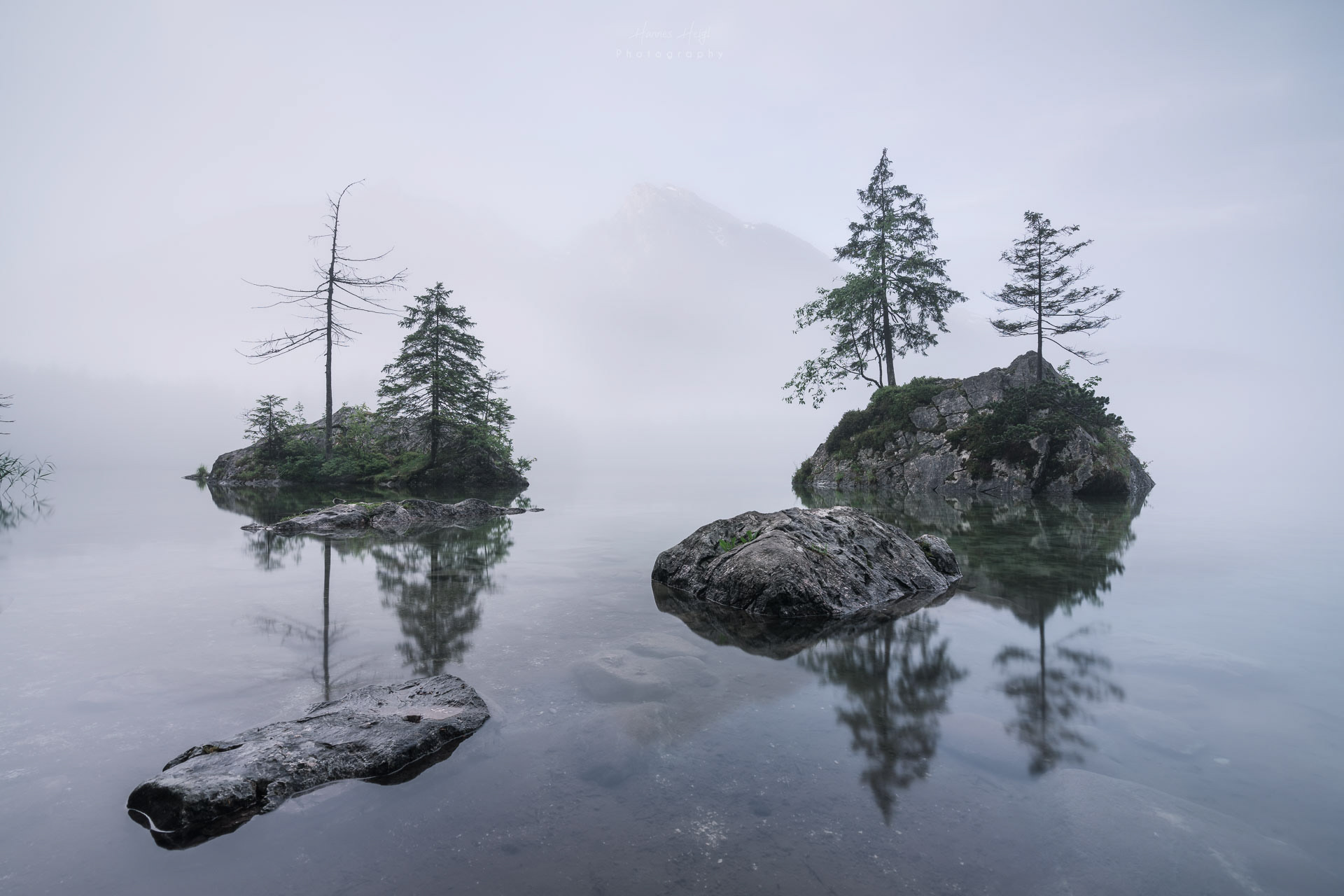 Hintersee im Nebel
