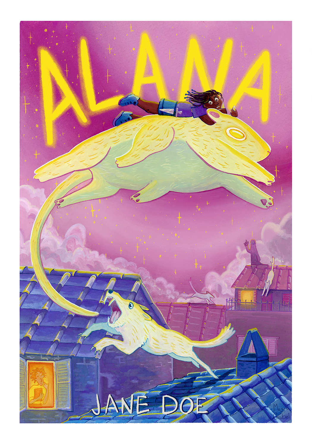 Alana, personal work, gouache on cold press 