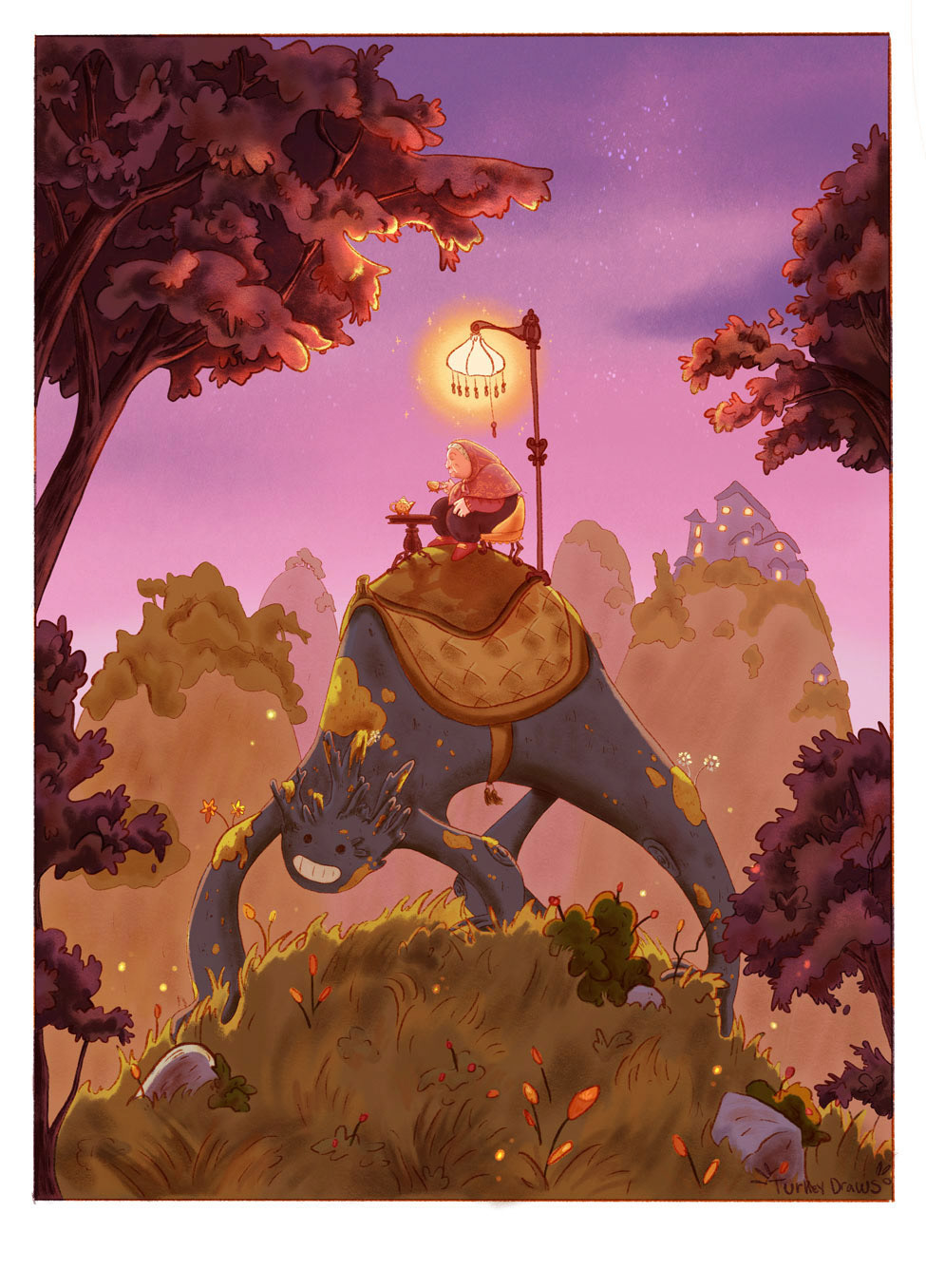 Evening Tea, personal work, digital