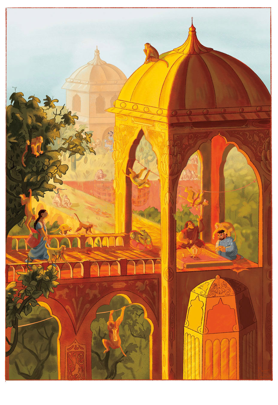 Monkey Temple, Personal work, digital