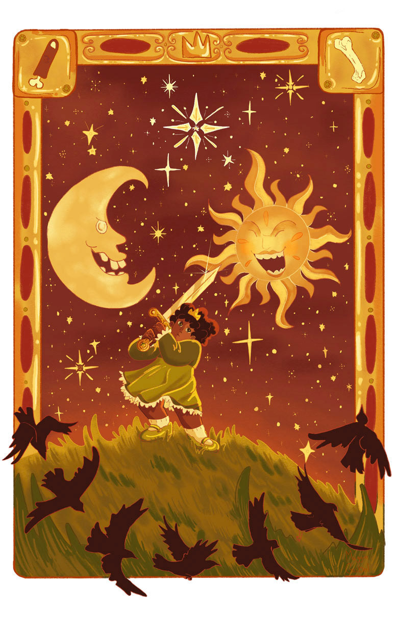 The Seven Ravens, a German fairy tale, digital