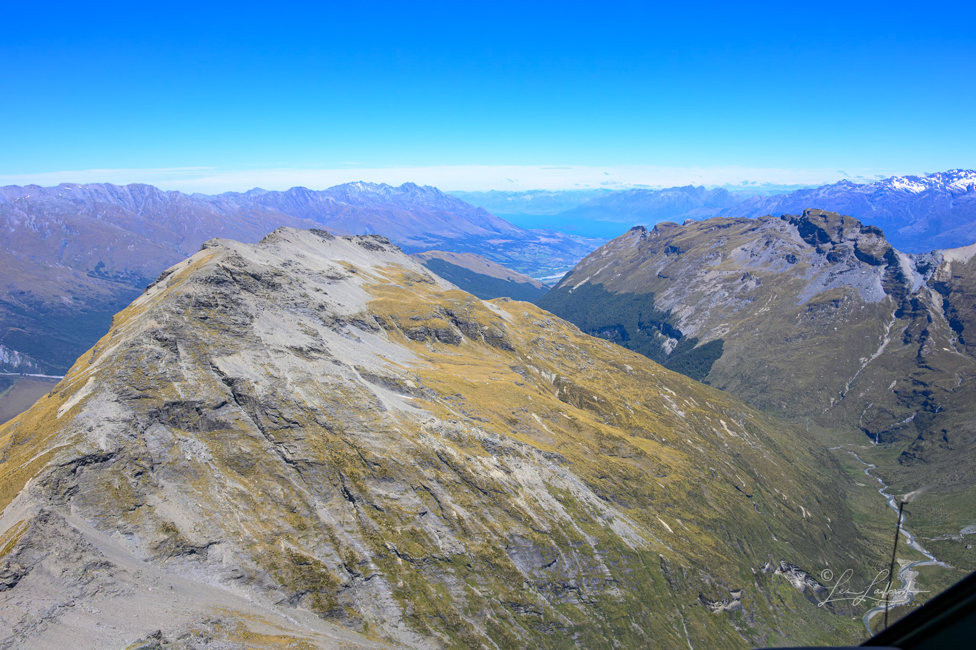 Flighing out over the tops.