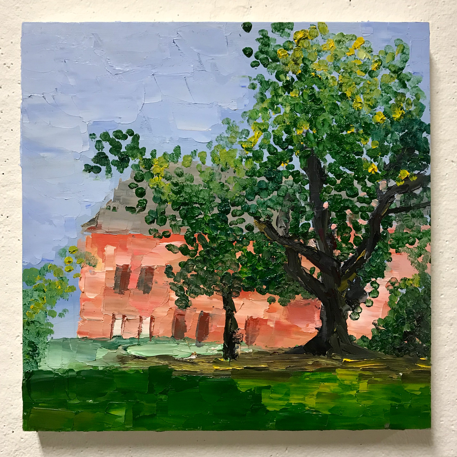 Oil Painting with Scraper