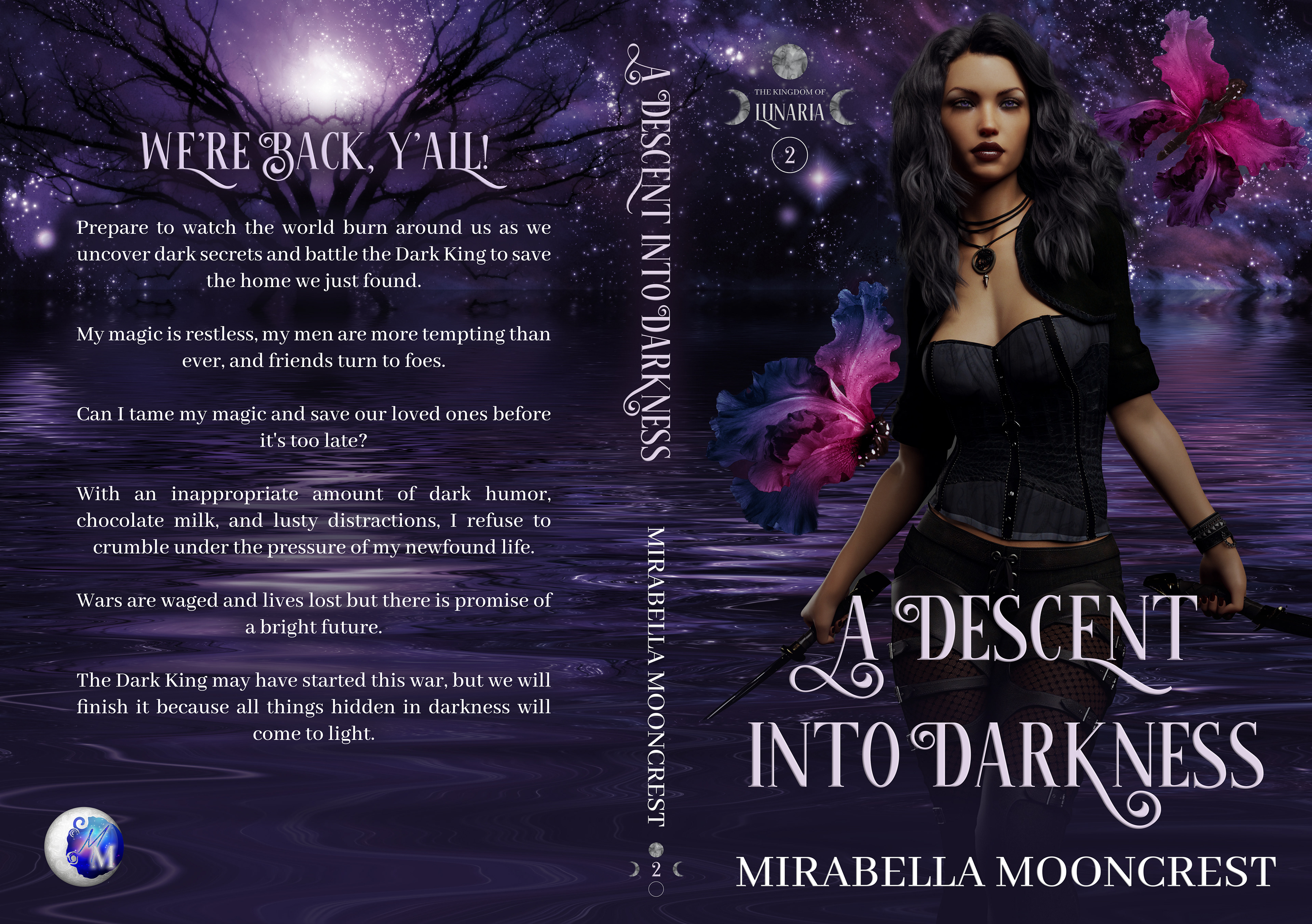 A Descent Into Darkness (The Kingdom of Lunaria Book Two) by Mirabella Mooncrest