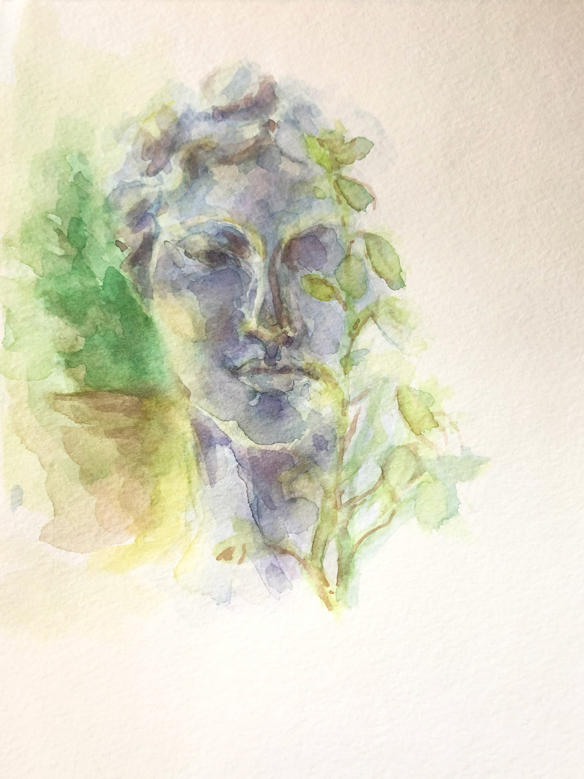 Statue Study: Watercolor