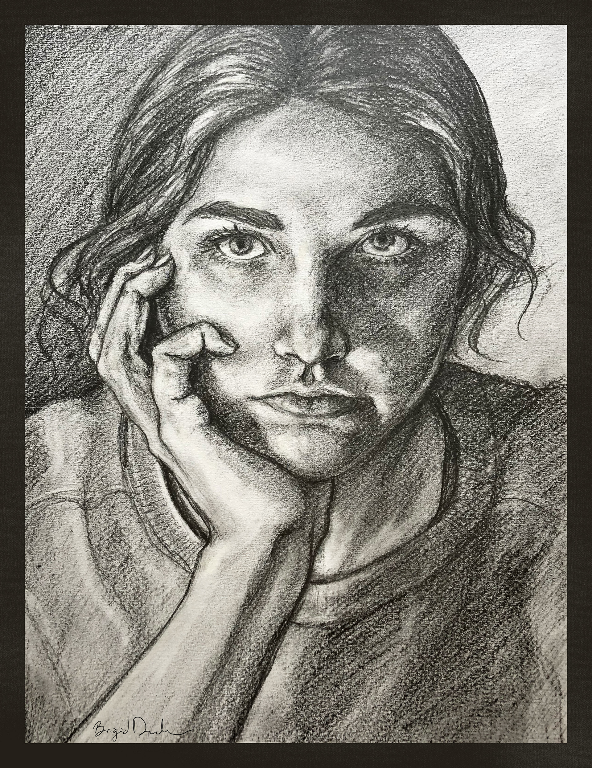 Mirror Self Portrait: Pencil 11 x 14 in.