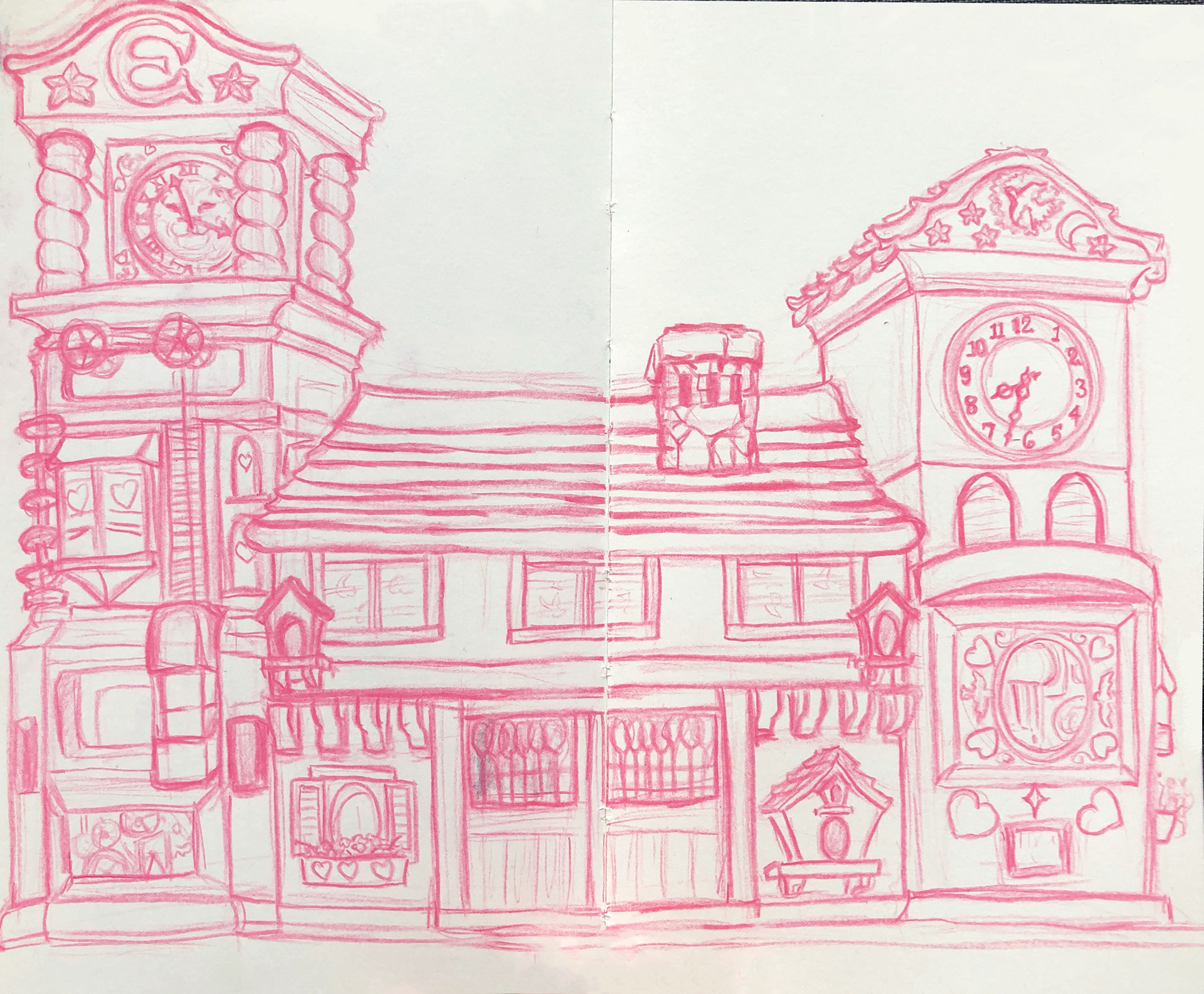 Knoebels Stage: Color Pencil