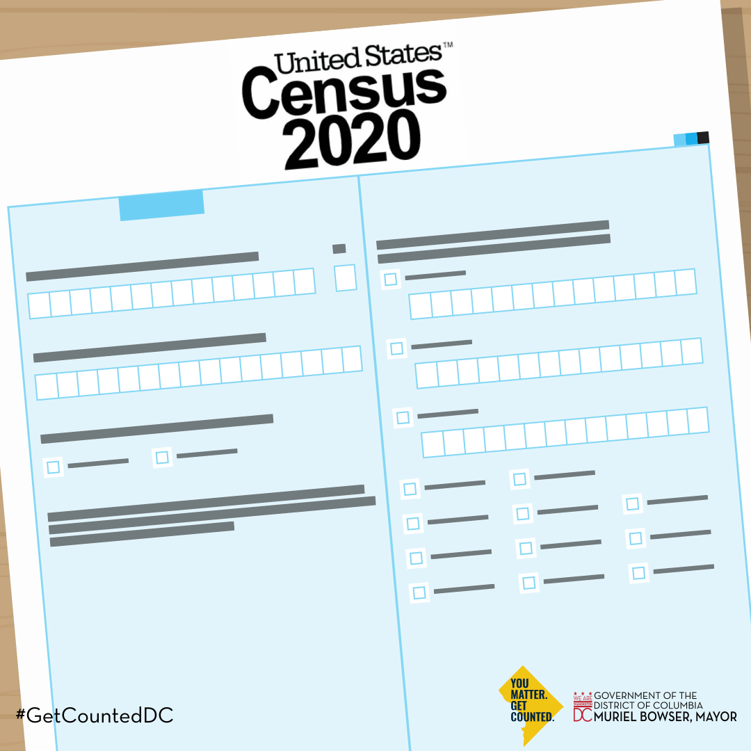 Census facts: 📮Invitations were mailed out this month⠀ ✔️You can respond online, by phone, or in the mail 🌟It is your responsibility to #GetCountedDC
