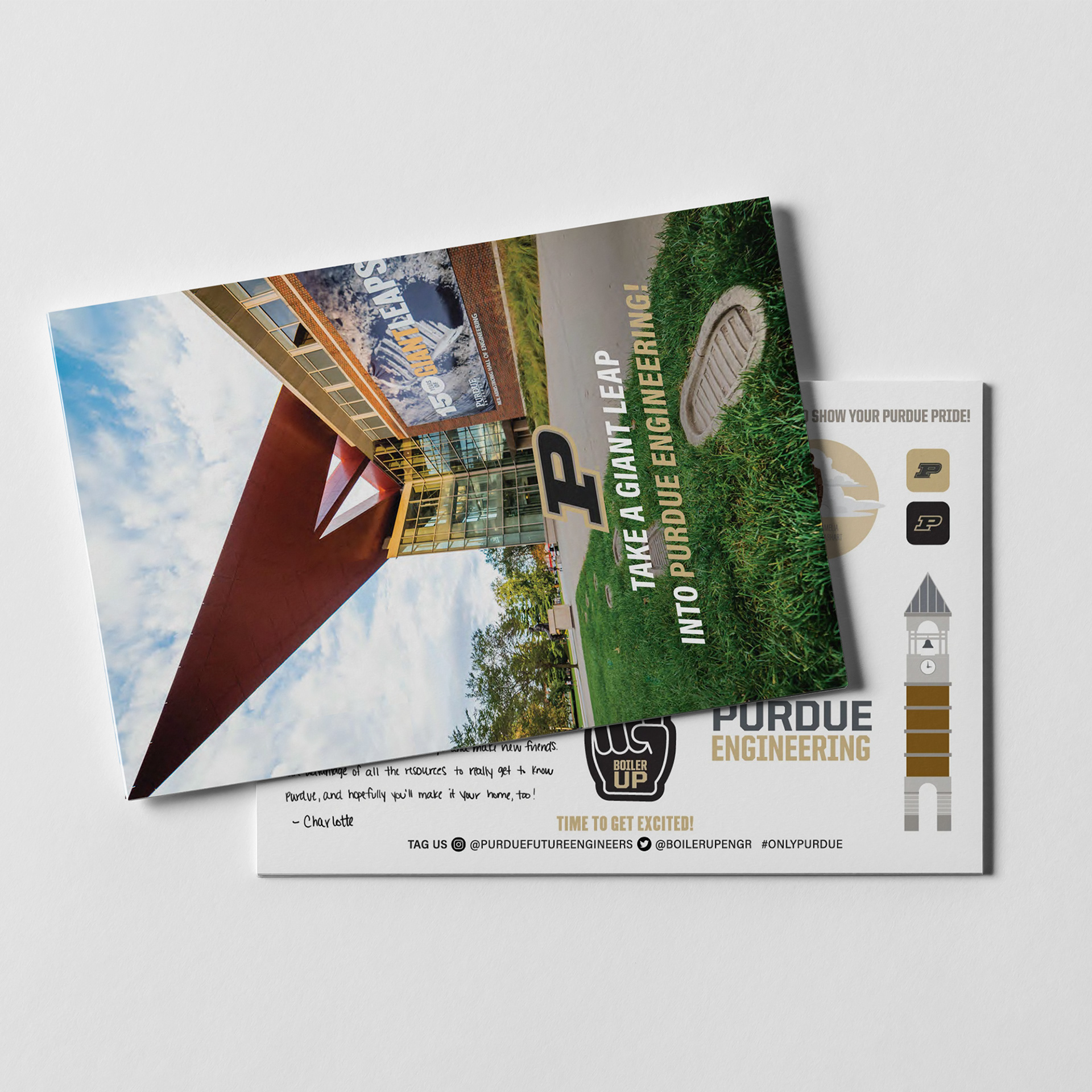 Postcard Design: Take a Giant Leap into Purdue Engineering