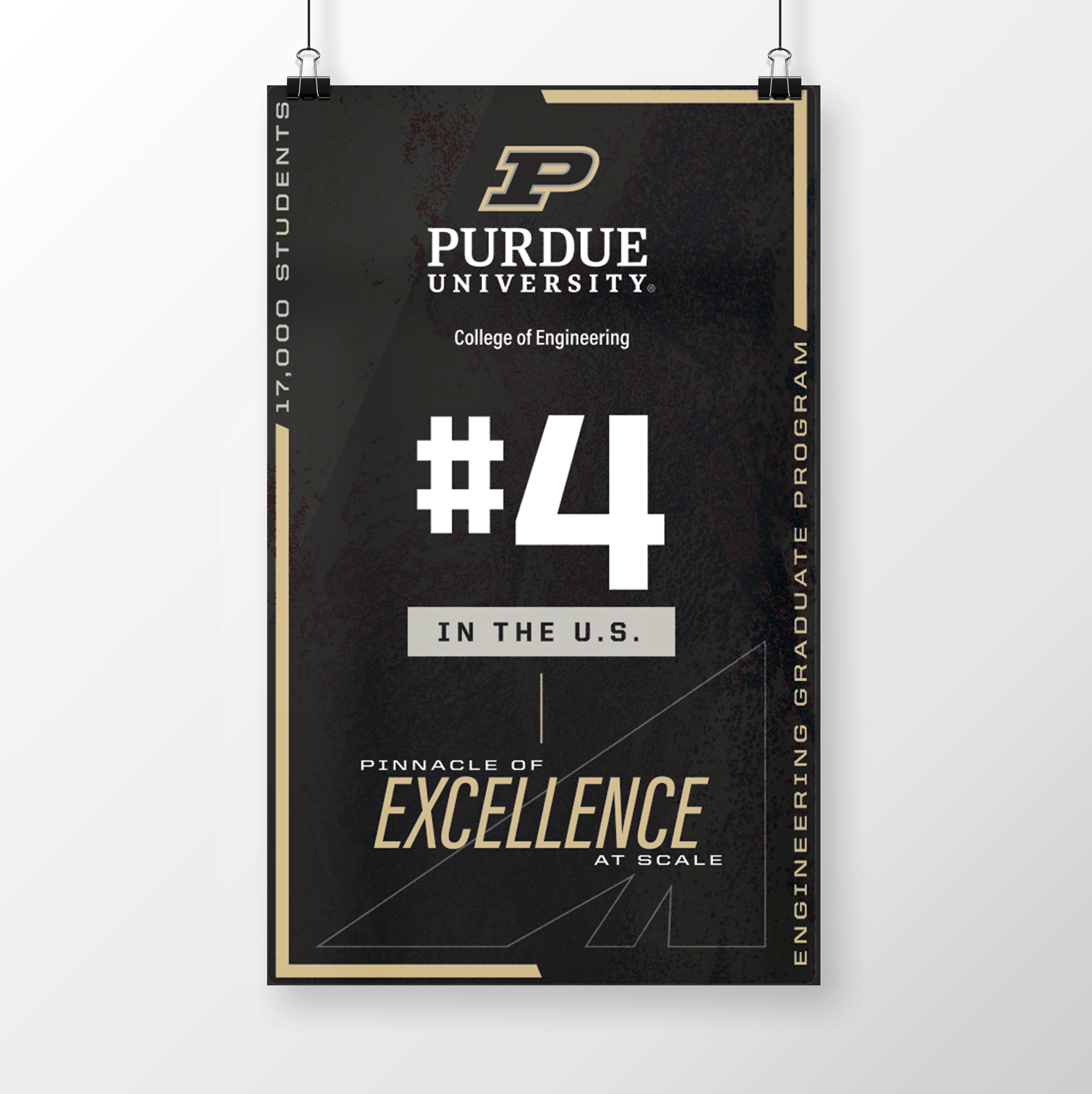 #4 in the U.S. Graduate Ranking Poster mockup