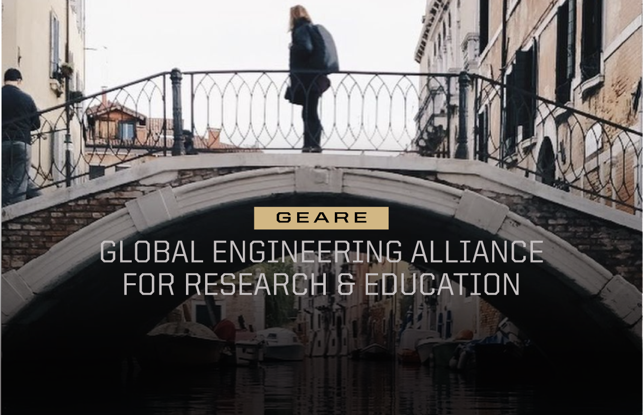 GEARE type treatment on photo of Europe