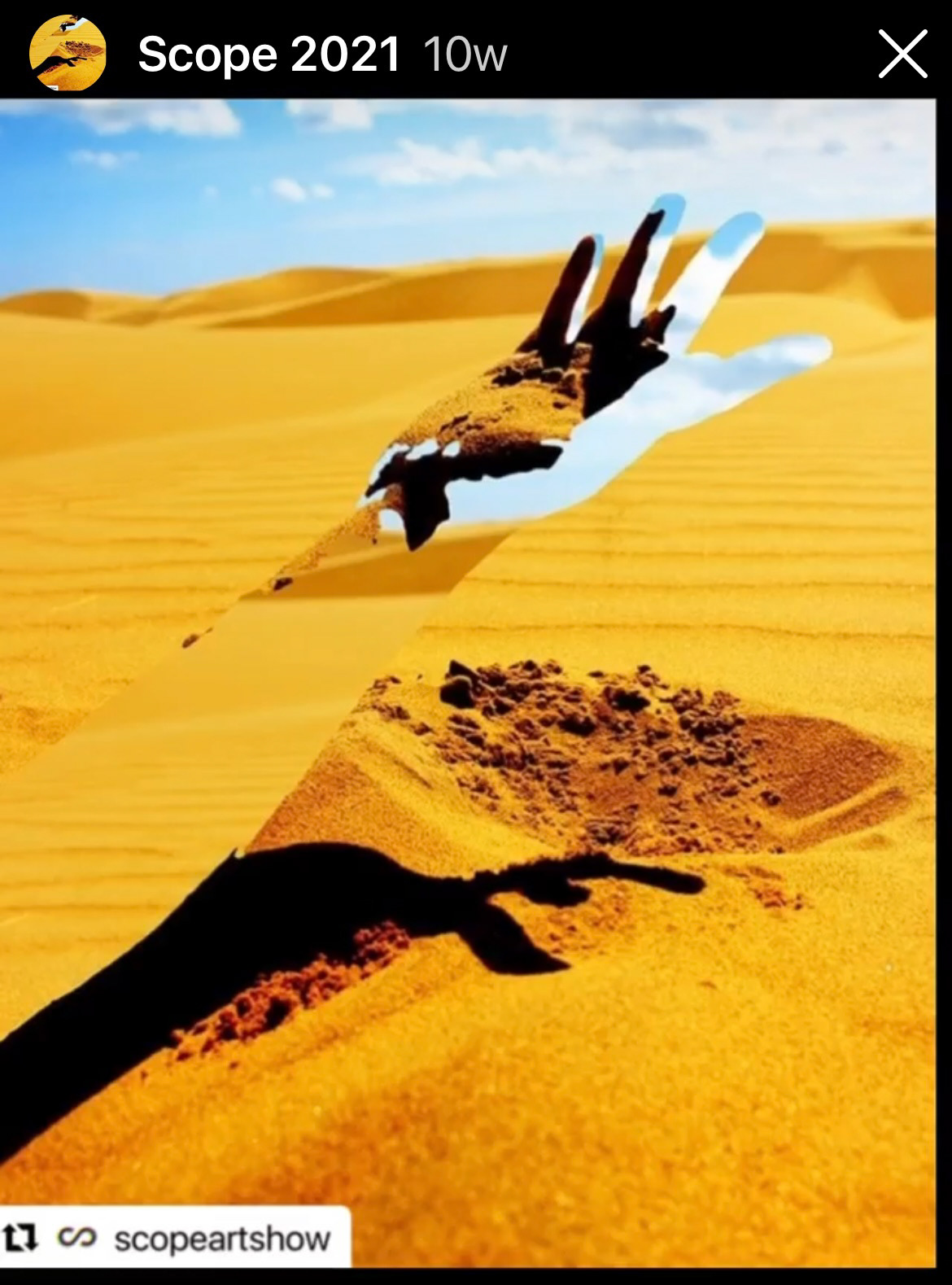 Scope Art Fair Instagram Post