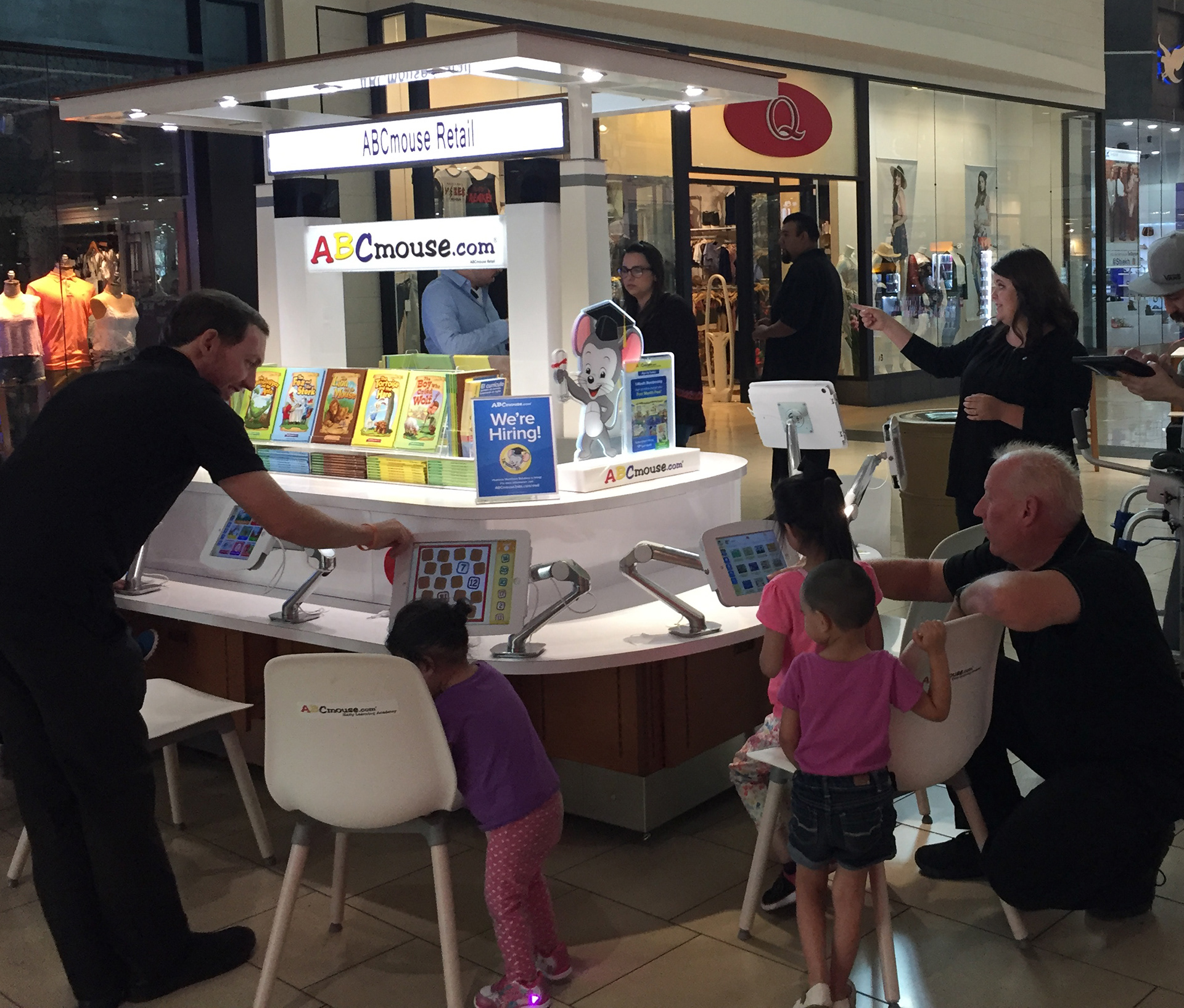 CABINETRY AND DEMO STATIONS IN USE