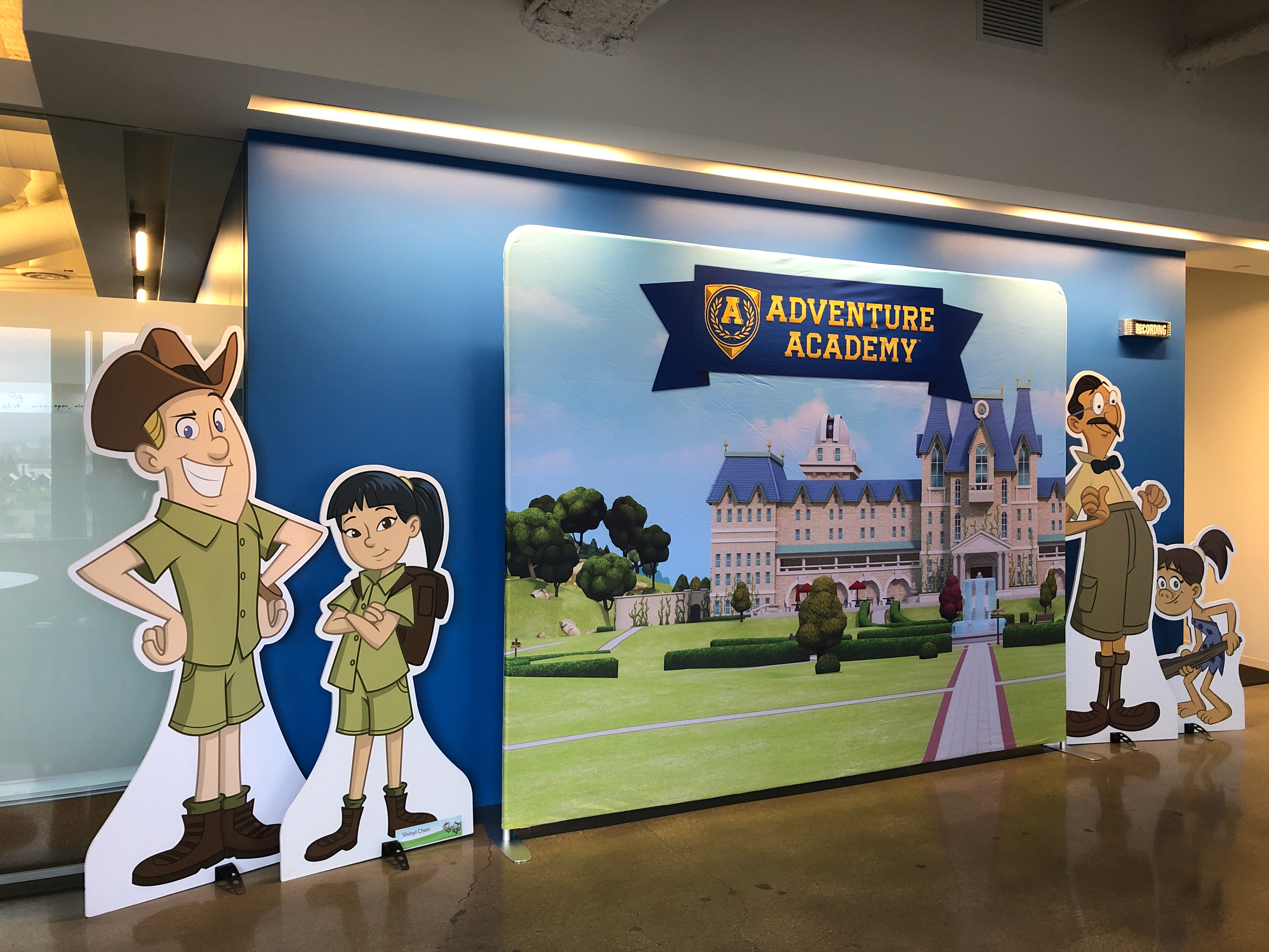 POLYETHYLENE DIE-CUT STANDEES AND DYE-SUB BACKDROP