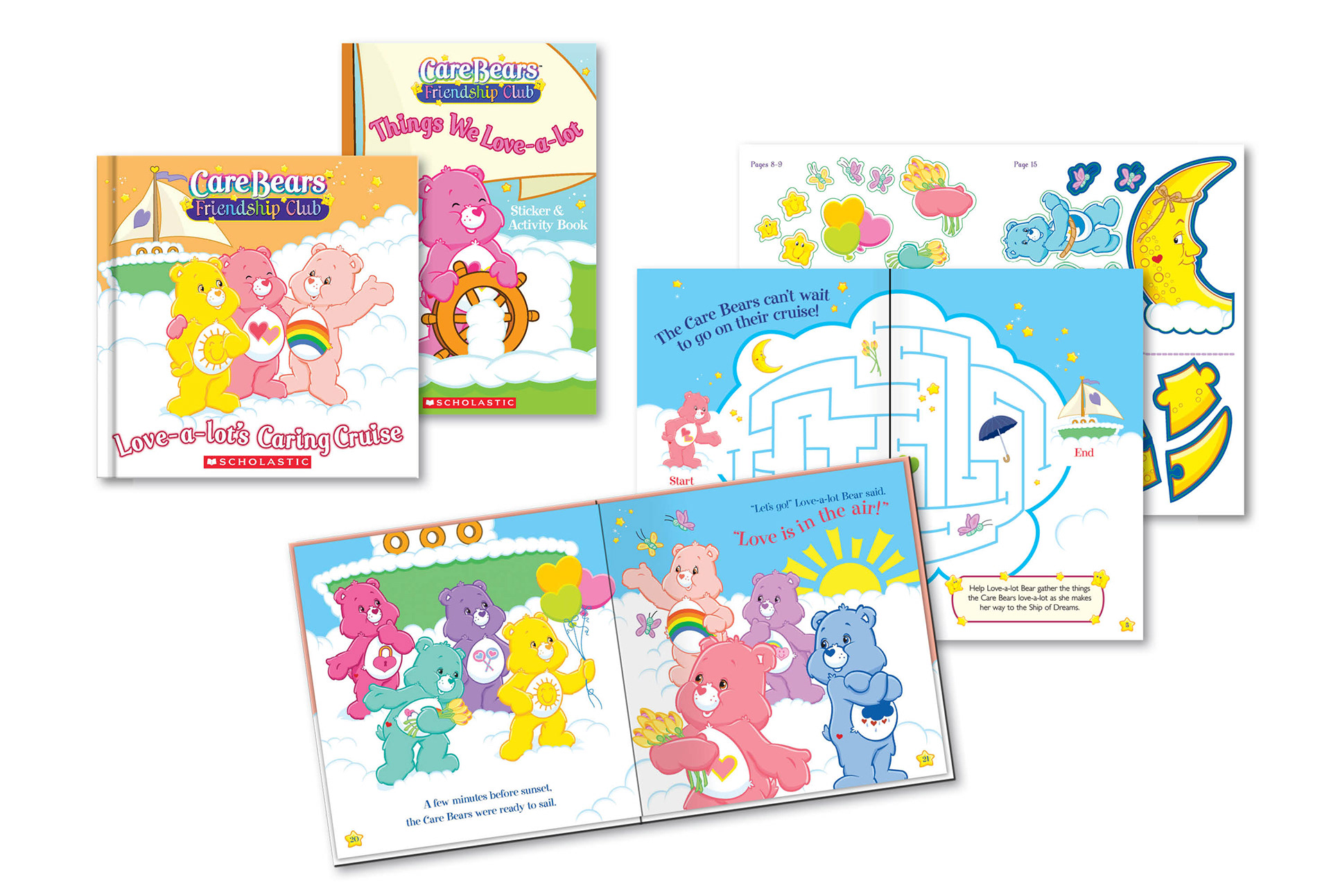 DESIGN “CAREBEARS” LICENSED BOOK SETS. EACH CONTAINS A 42-PAGE STORYBOOK, STICKER SHEET; CREATED ALL ORIGINAL ACTIVITIES