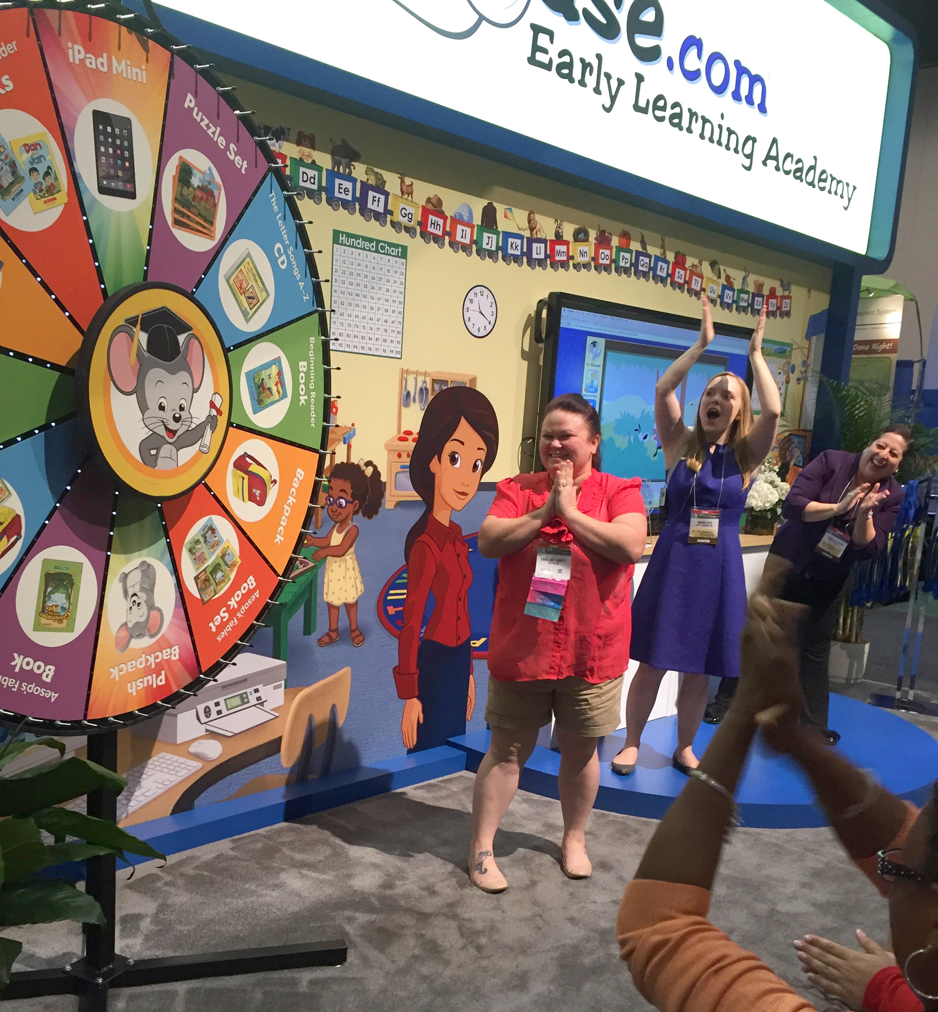 Tradeshow Booth and Spinning Wheel