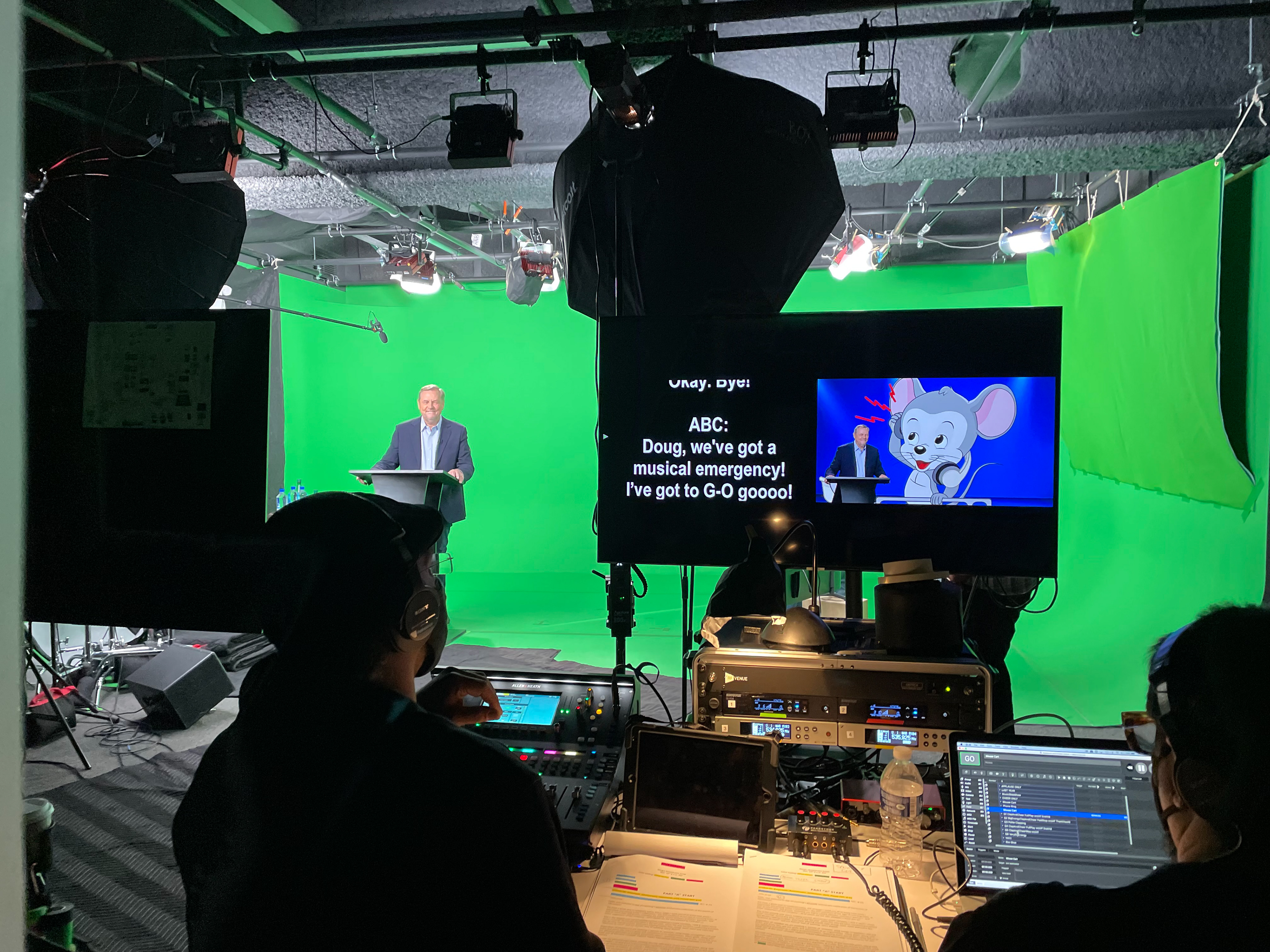 Annual Corporate Keynote Event, Live Broadcast Green Screen