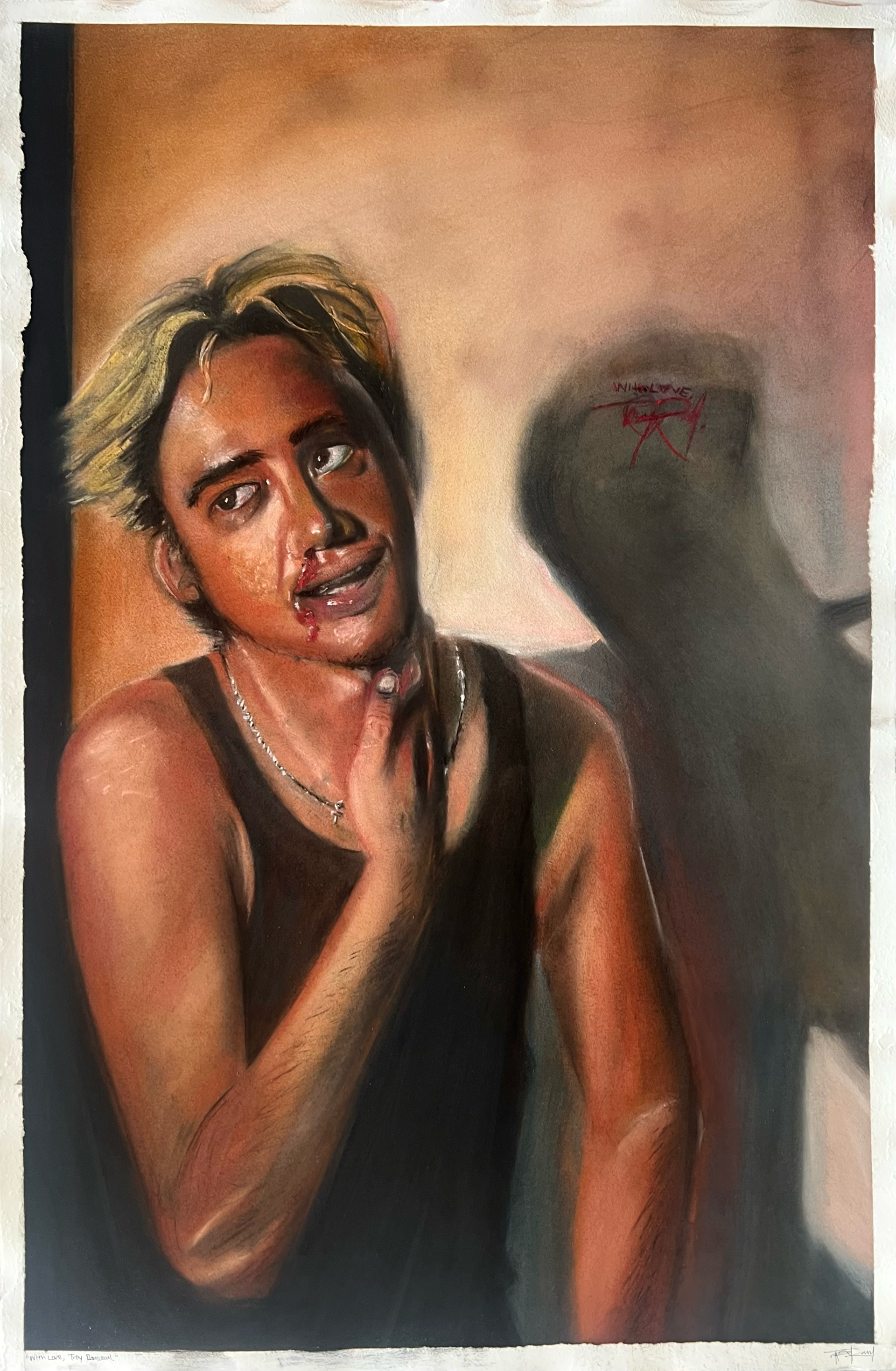 "With Love, Troy Ramiscal" - Chalk Pastel