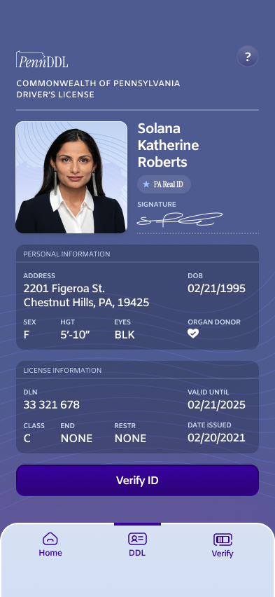 Digital Driver's License Concept