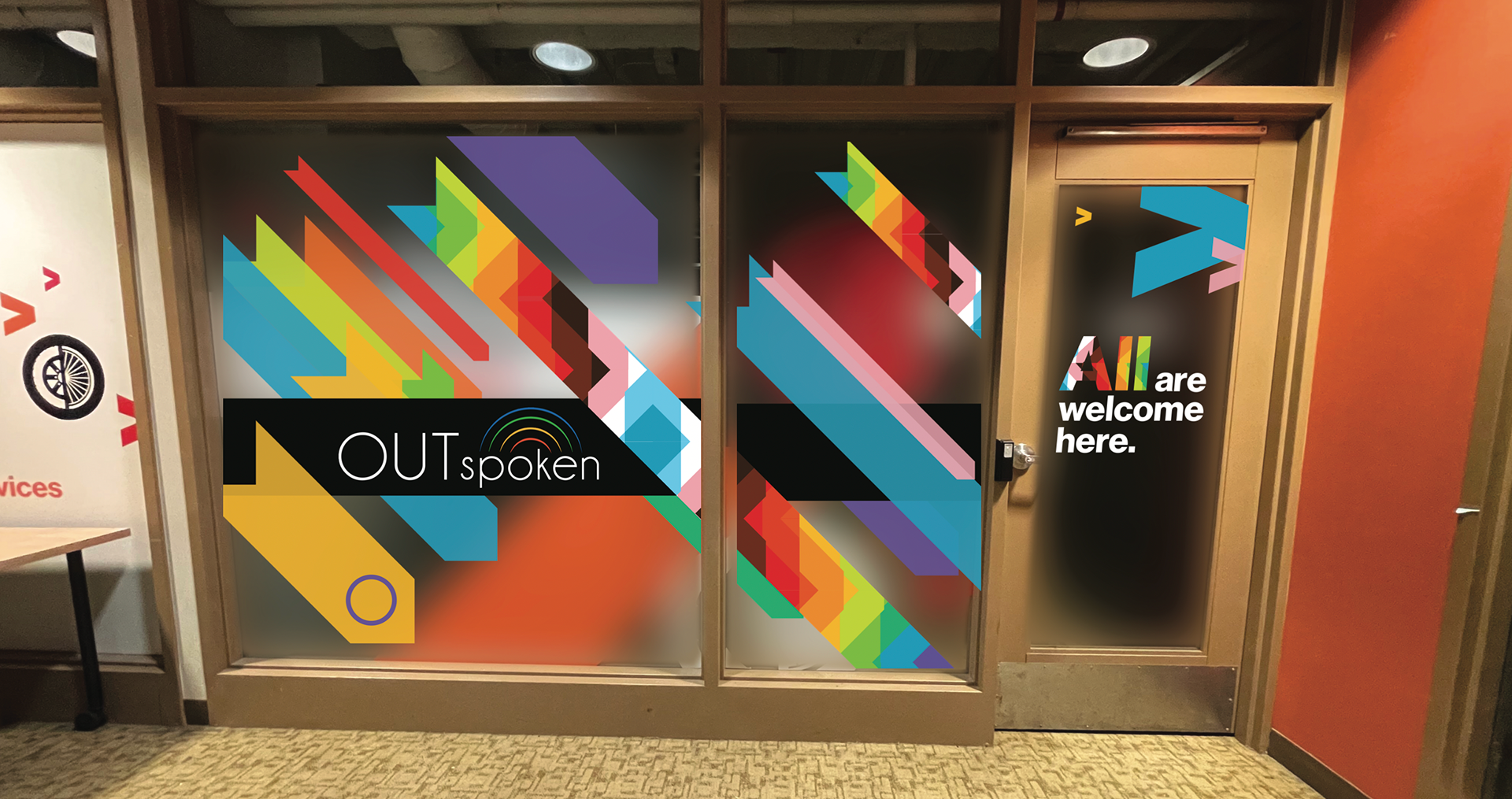RIT OUTSpoken Window Decal
