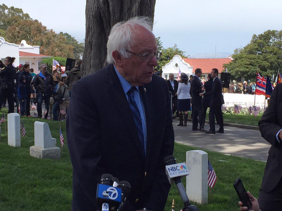 Bernie Sanders interview.