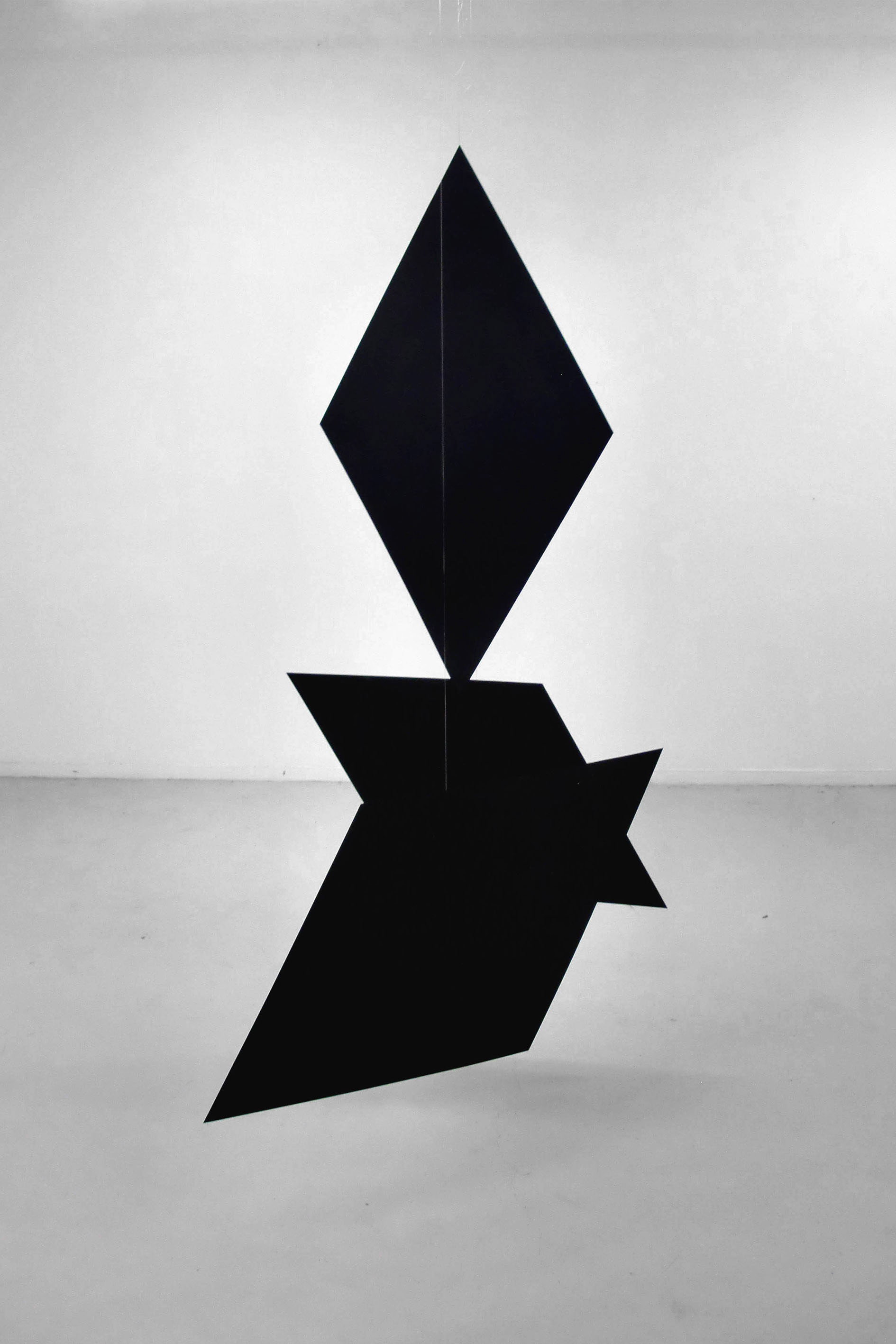 Pajero, suspension, Acrylique sur plaques offset, 200 x 200 x 200 cm, 2012