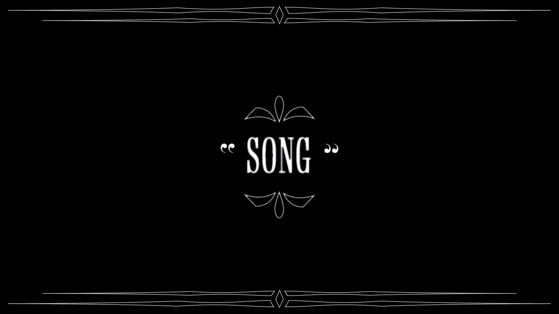 Silent film-style frames for AJR music video titled "OK Overture"