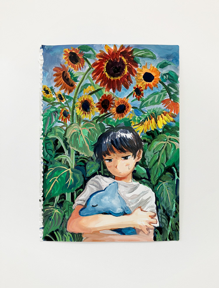 35. みなはむ 『戻らない時間』 / 紙にアクリル、透明水彩、ペン / 352×251mm / 2026 / SOLD OUT