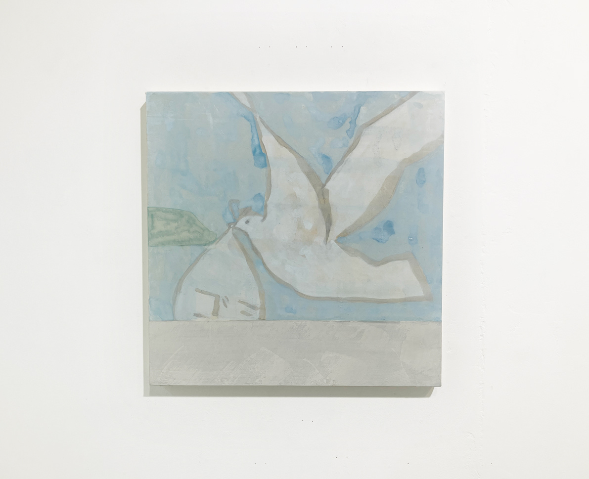 2. 佐藤泉 『尾道市向島の壁』 / 岩絵具、和紙 / 330×330mm / 2026 / 要相談
