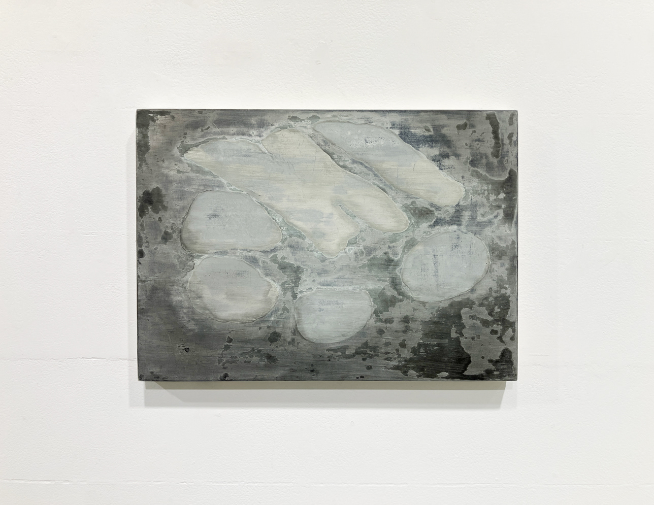 7. 佐藤泉 『くもってる夜』 / 岩絵具、パネル / 297×210mm / 2026 / 要相談
