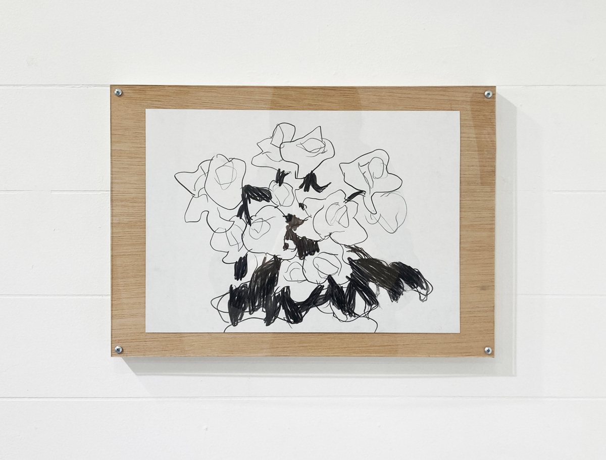 11. 綱田康平 『 薔薇(安井曽太郎模写) 』 / 鉛筆・ケント紙 / 297x210mm / 2023 / ¥22,000