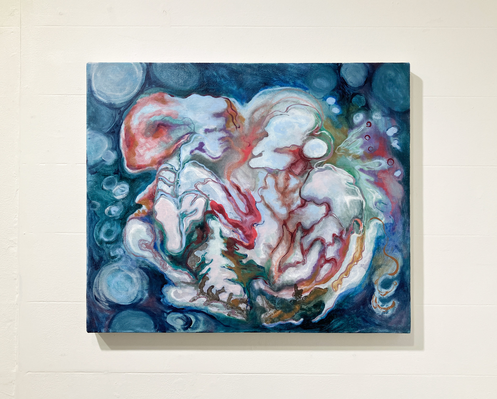 8. 石川愛子 『Anacharis』 / キャンバスに油彩 / 380x450mm / 2023年 / ¥38,000
