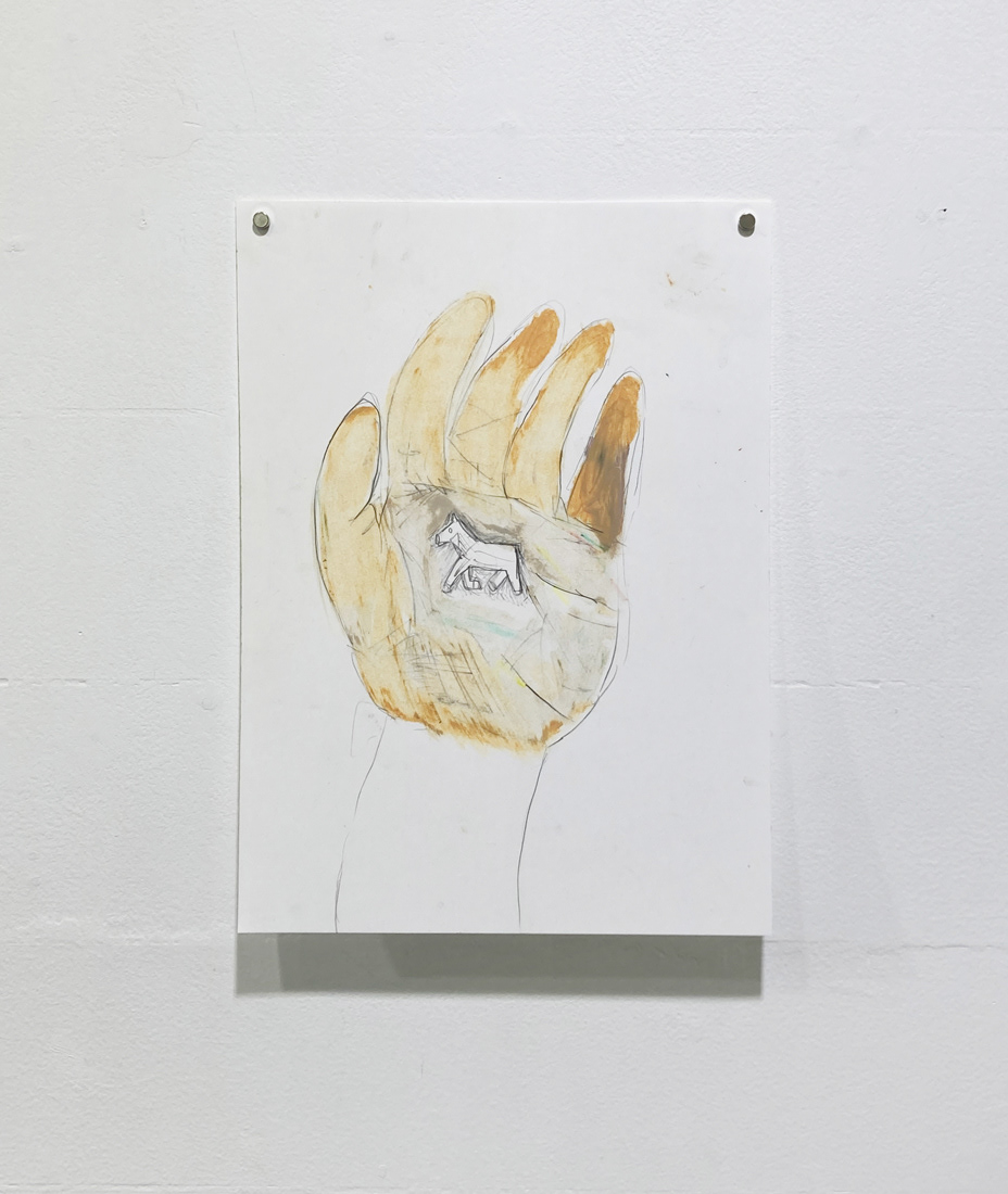 07. 佐藤絵莉香 『 憧れの木馬 』 / オイルパステル・鉛筆・ケント紙 / 182x257mm / 2023 / ¥13,200
