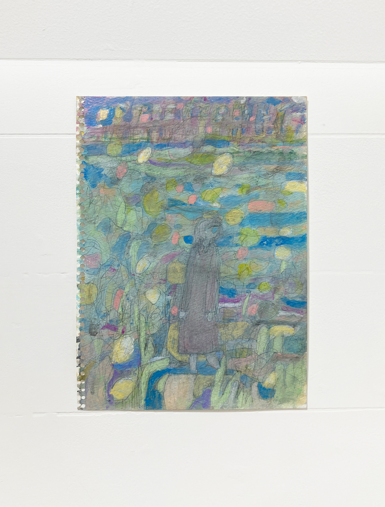 13. ペロンミ 『夢の入り口』 / 鉛筆、色鉛筆、アクリル絵具・水彩紙 / 165×227mm / SOLD OUT