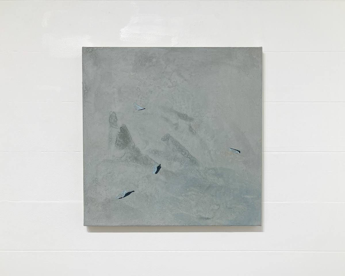 14. 佐藤泉 『月面着陸』 / 岩絵具、和紙 / 350×350mm / 2026 / SOLD OUT