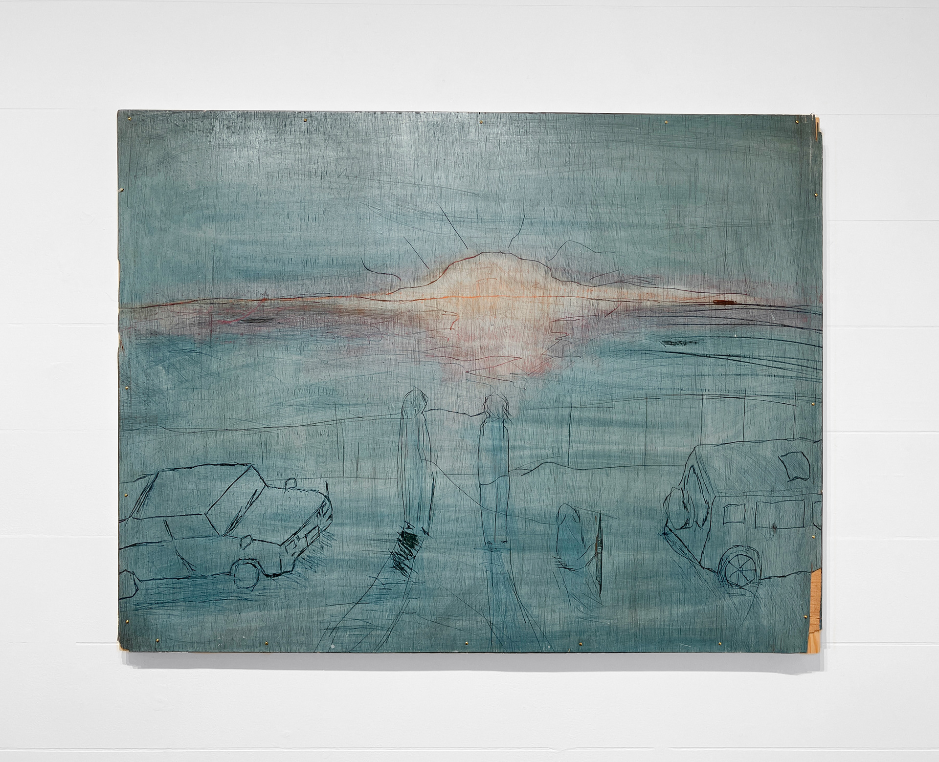 15. 中澤龍二 『鴨川』 / 油絵、パステル、パネル / 803×652mm / 2026 / ¥230,000