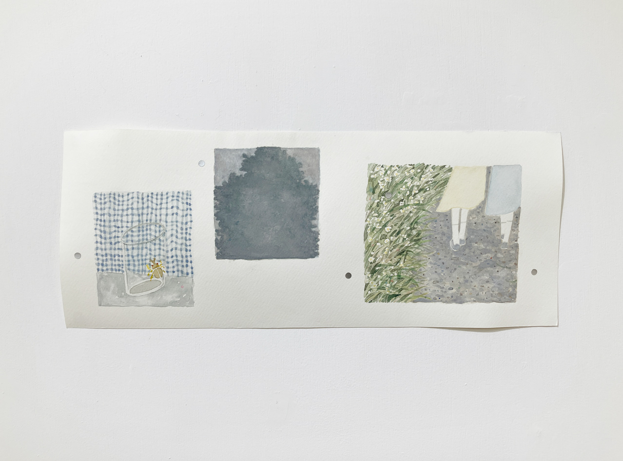 31. 齊藤拓未 『漂う風景』 / 水彩、紙 / 398×152mm / 2026 / ¥26,400