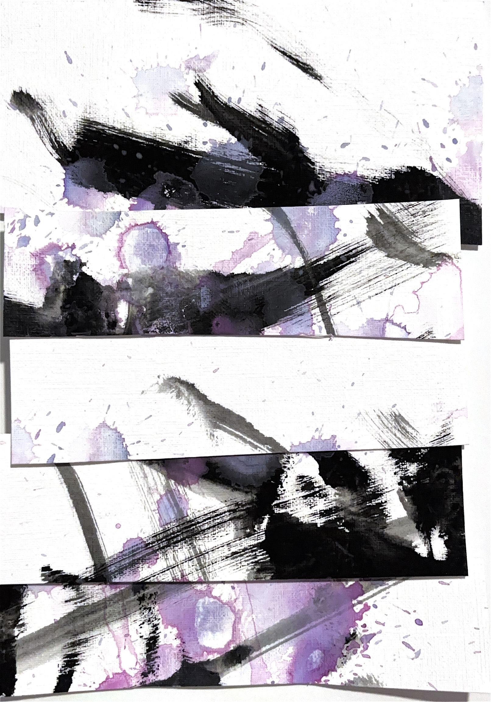 flashe on canvas paper 9x6 in