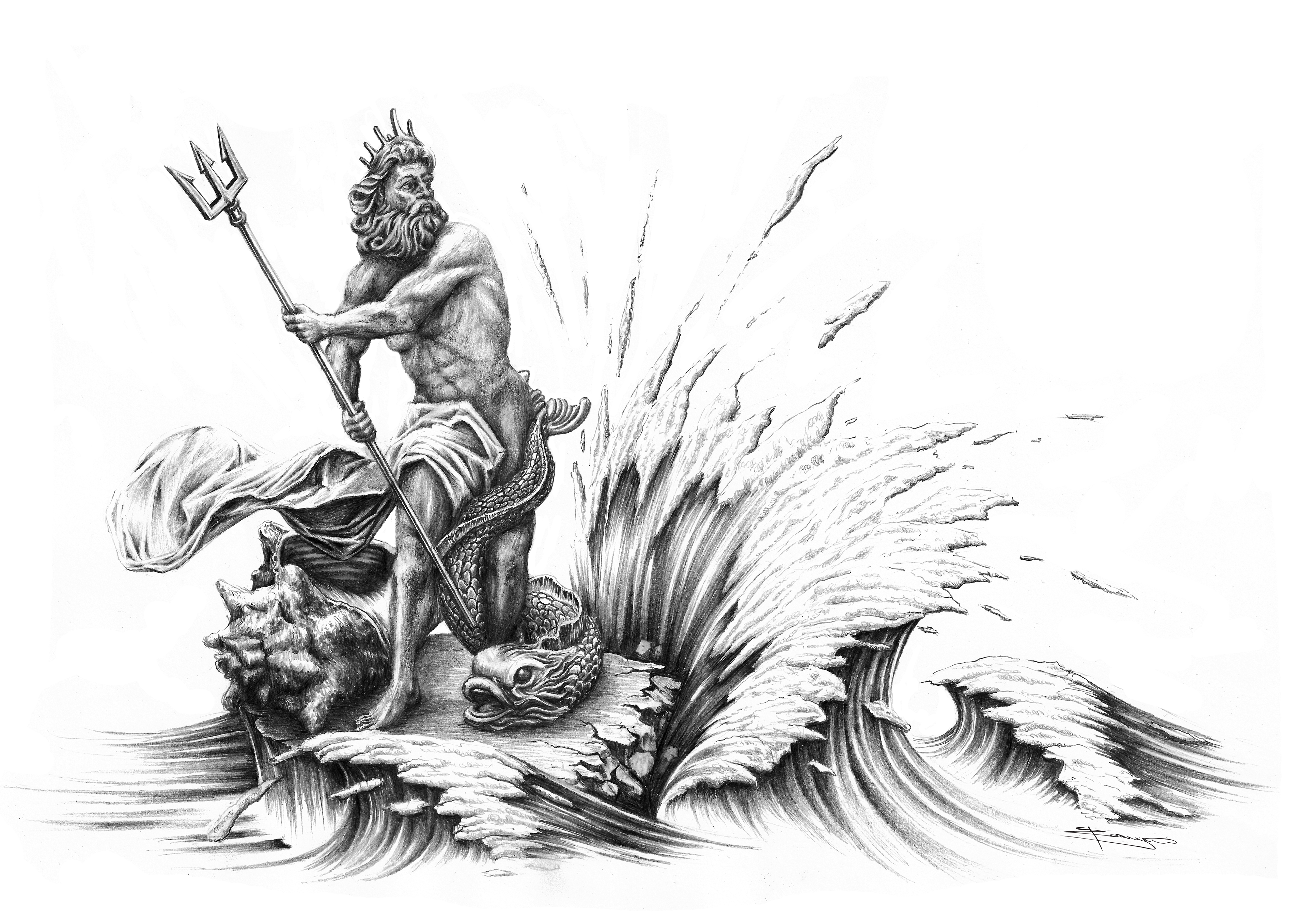 Римский Бог морей Нептун