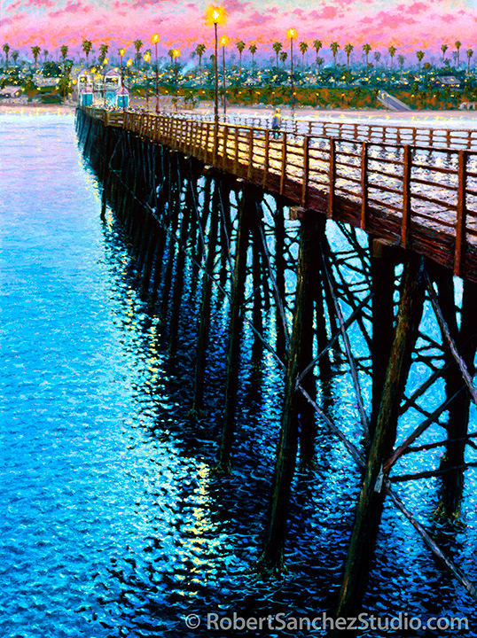 City Lights, Oil on canvas