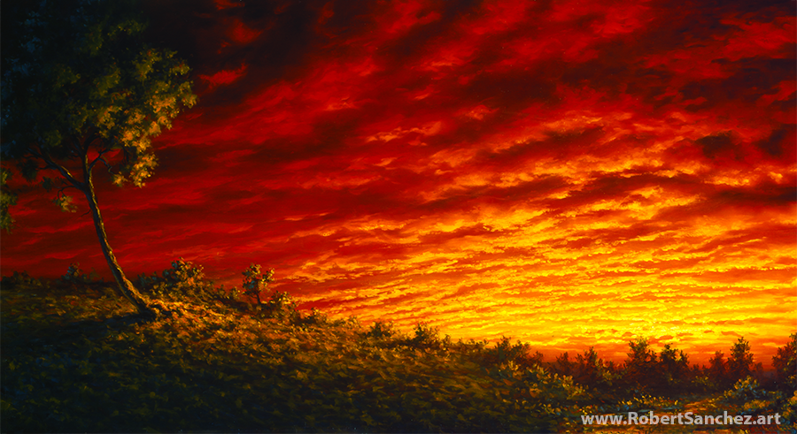 November Sky, Oil on canvas