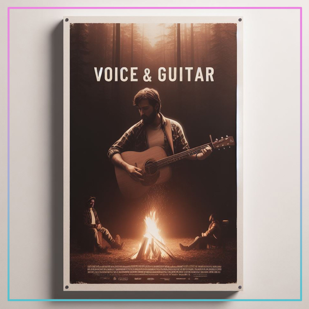 "Voice & Guitar" tells the tale of an unlikely friendship forged around a campfire, where music unites souls under the stars.