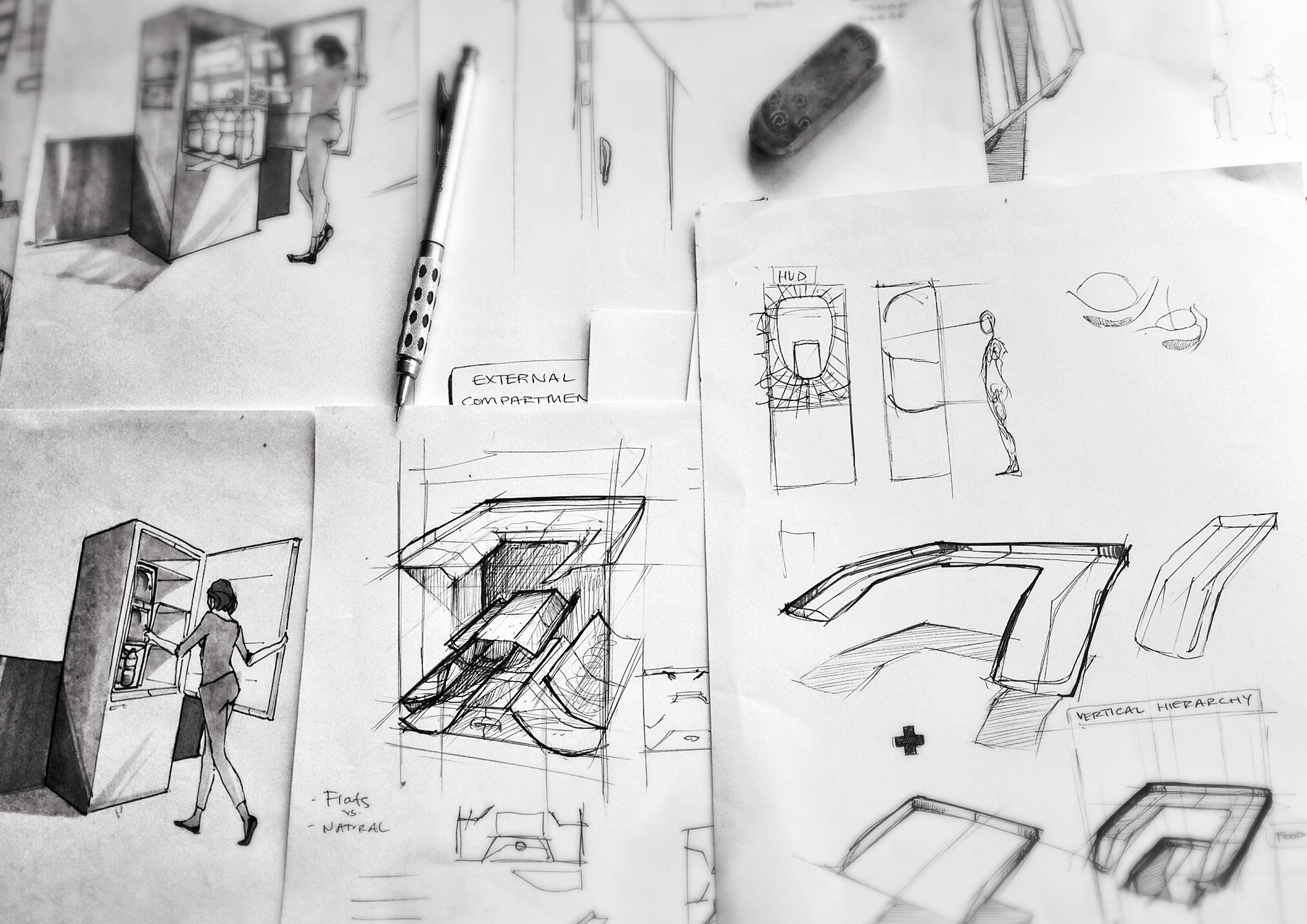 Can we redesign the refrigerator to minimize food waste, while maximize food space?