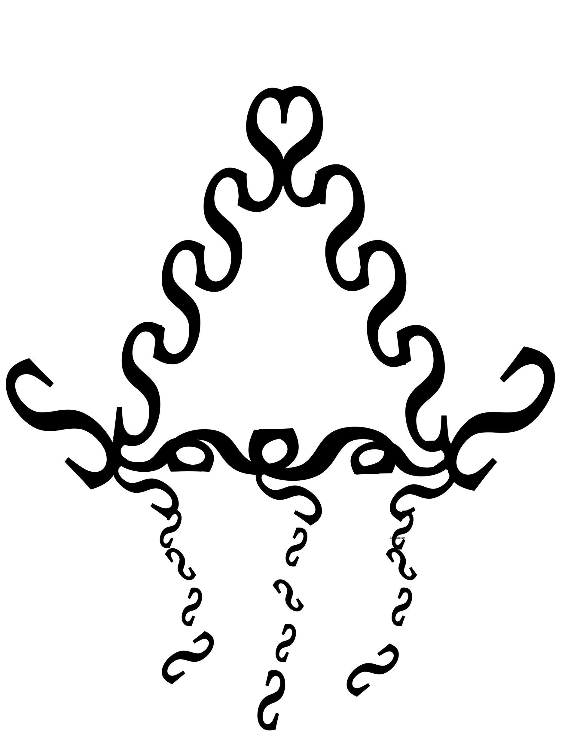 I was tasked with creating an image using one letter, I chose the letter "S"