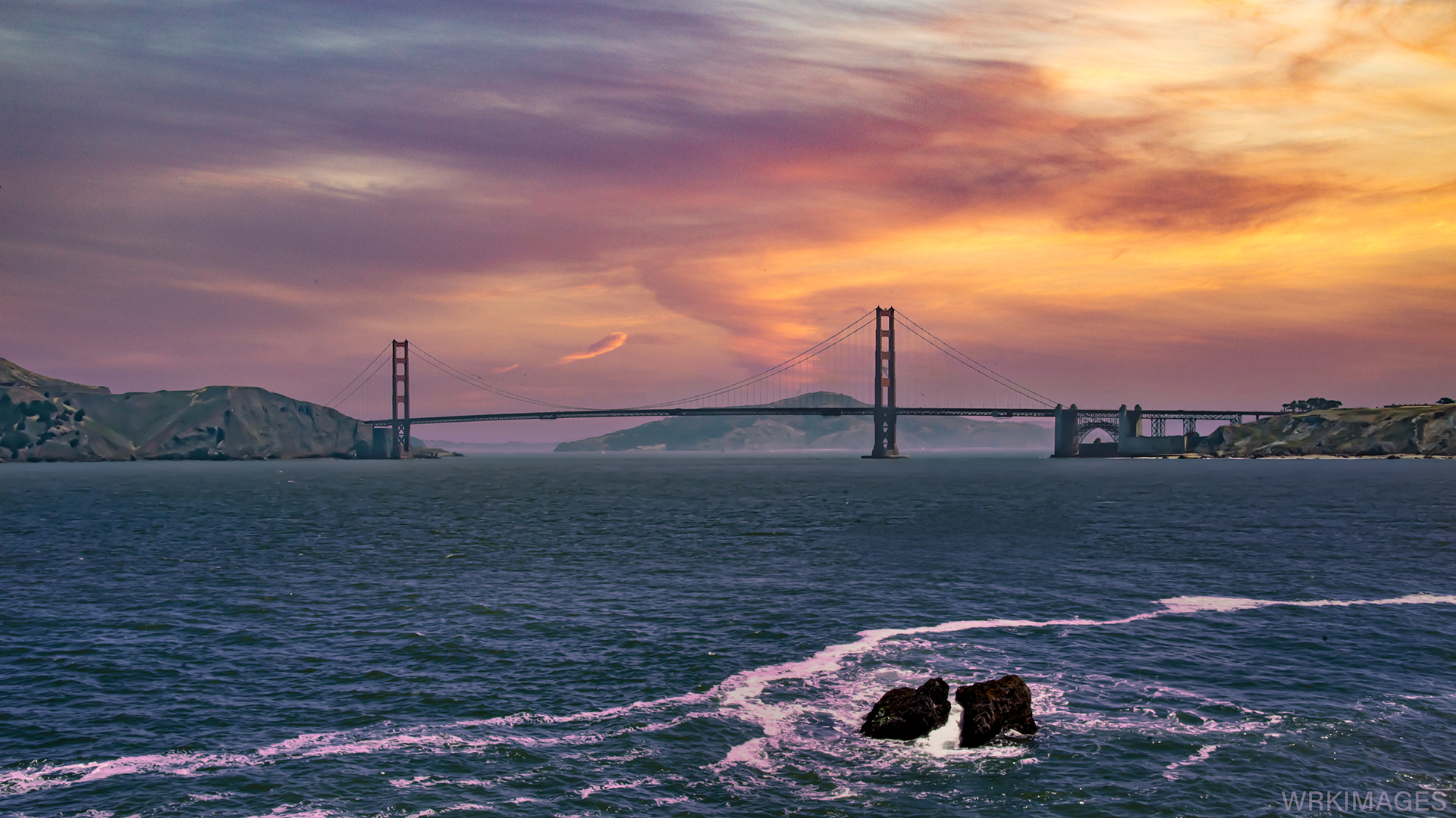 Golden Gate Bridge from China Beach
