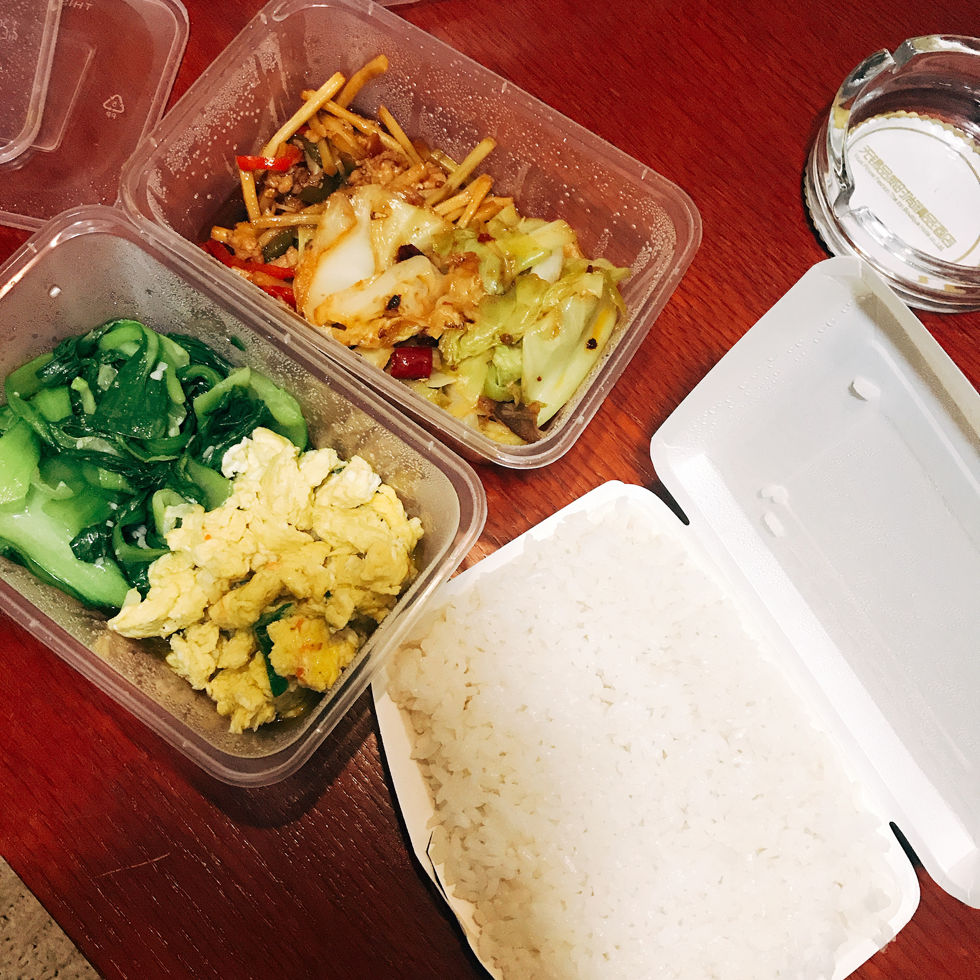 The meal when I was in isolation in Wuxi